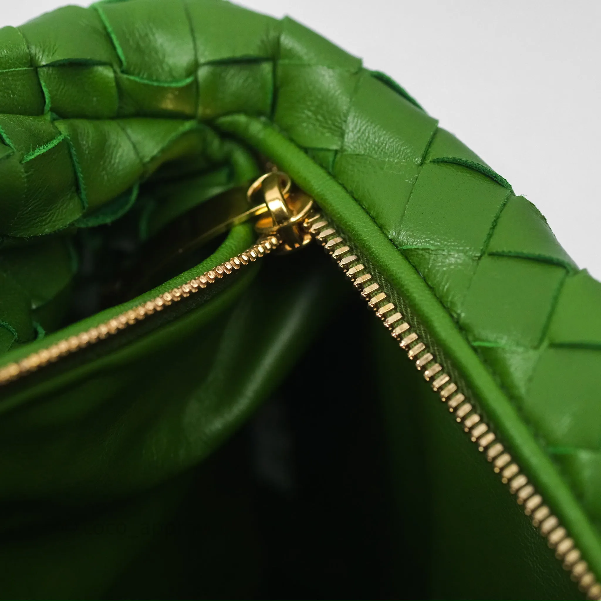 Bottega Veneta Teen Jodie Green Intrecciato Lambskin
