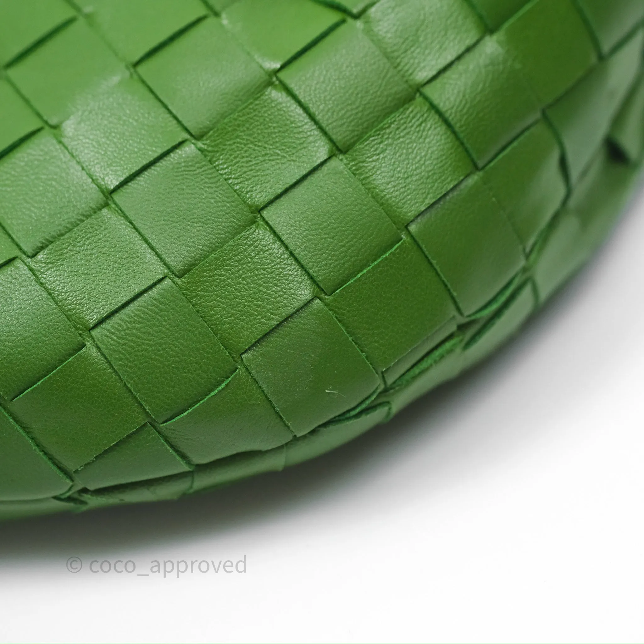 Bottega Veneta Teen Jodie Green Intrecciato Lambskin