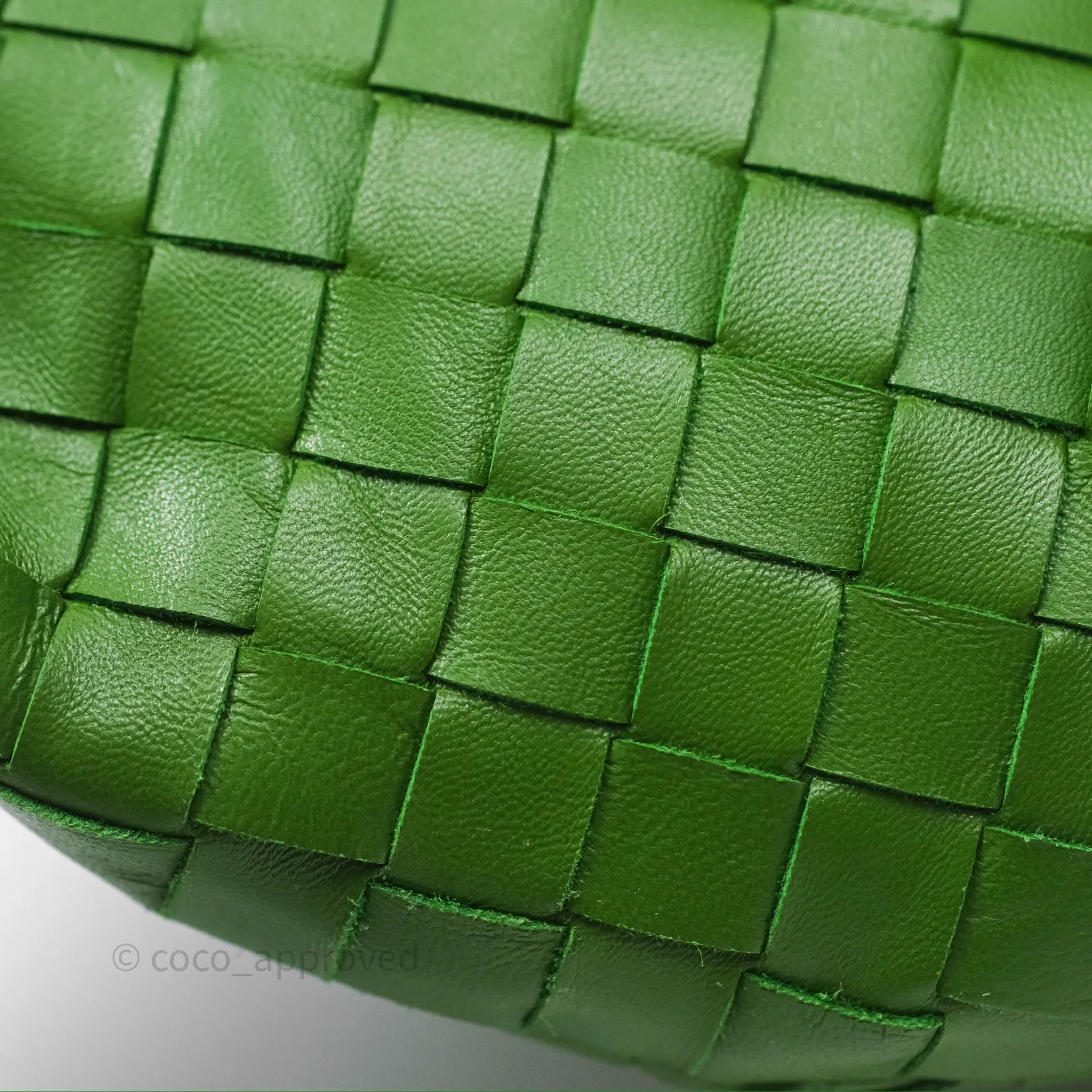 Bottega Veneta Teen Jodie Green Intrecciato Lambskin