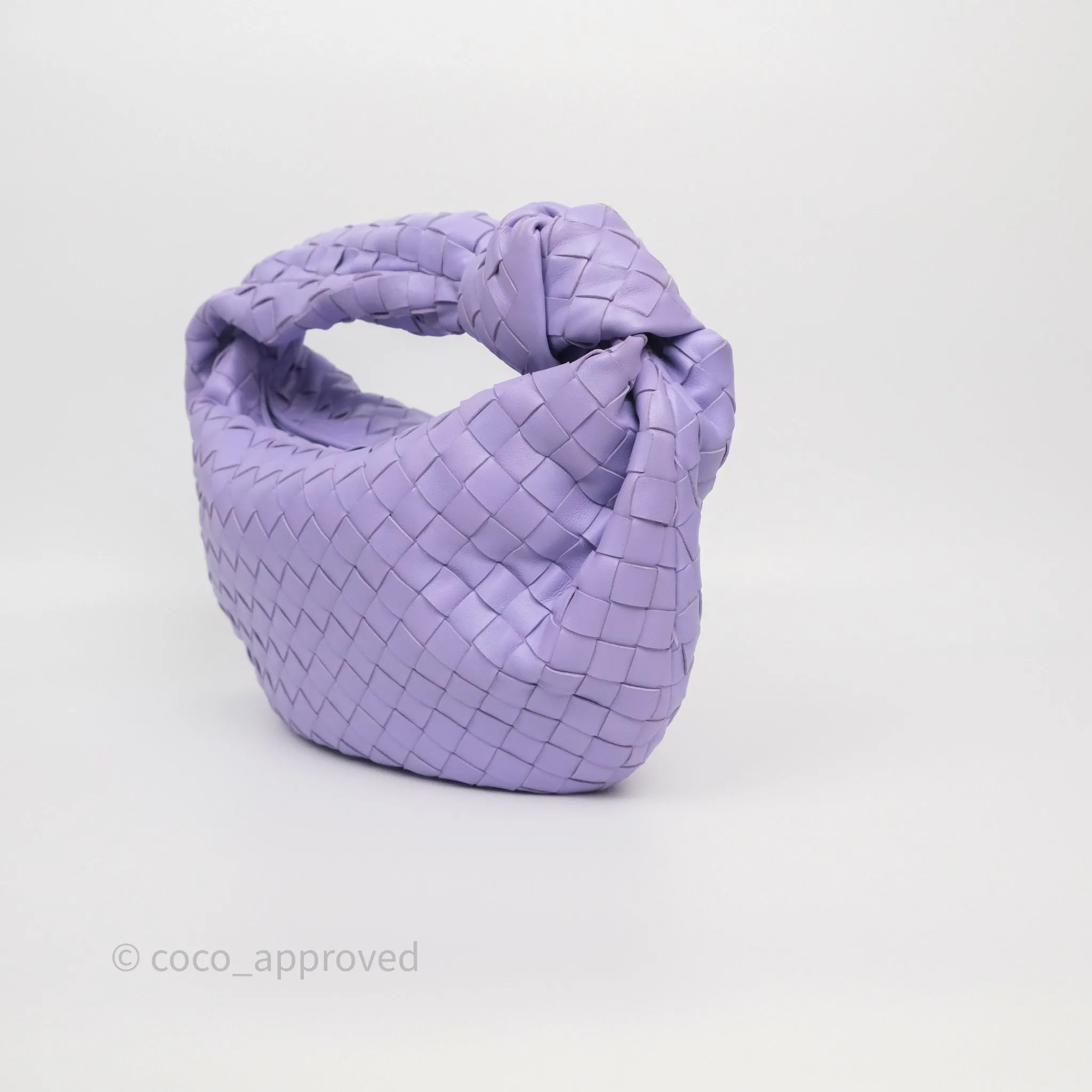 Bottega Veneta Teen Jodie Purple Intrecciato Lambskin