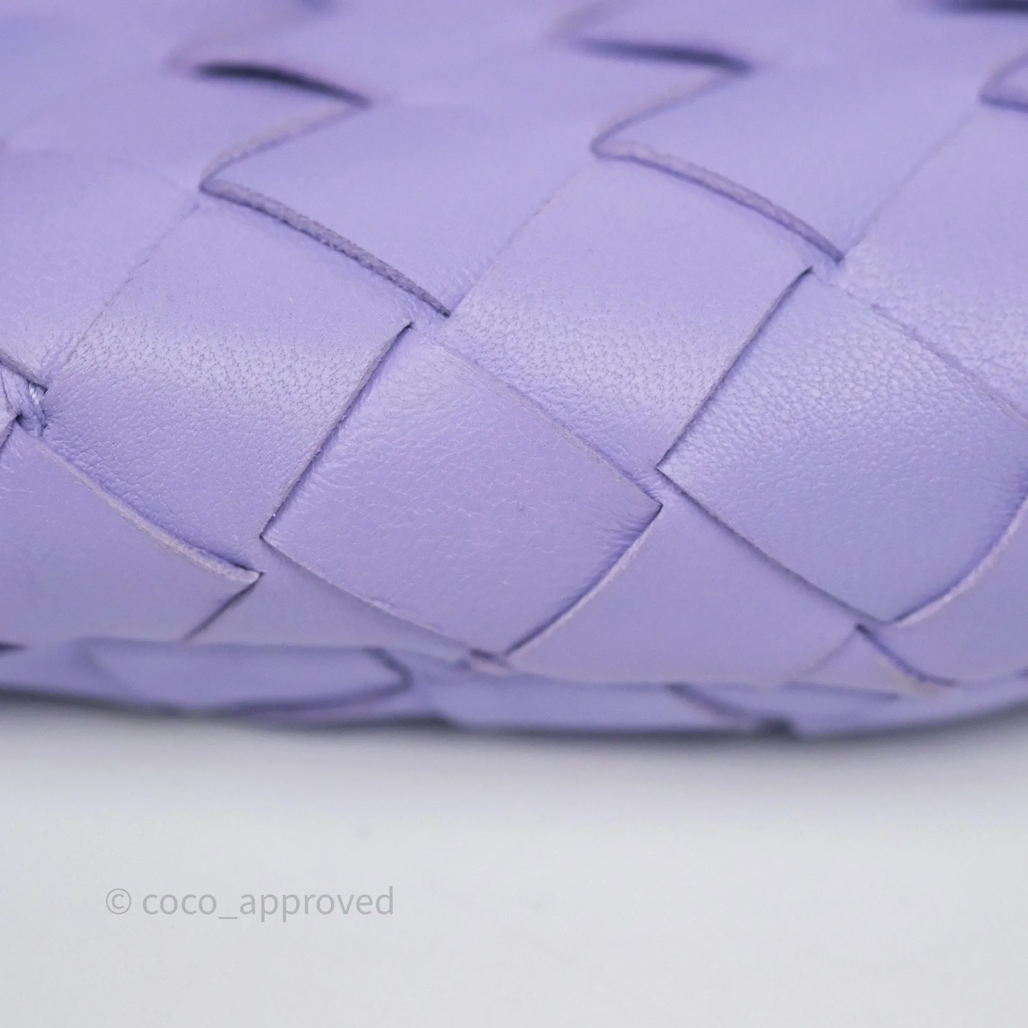 Bottega Veneta Teen Jodie Purple Intrecciato Lambskin