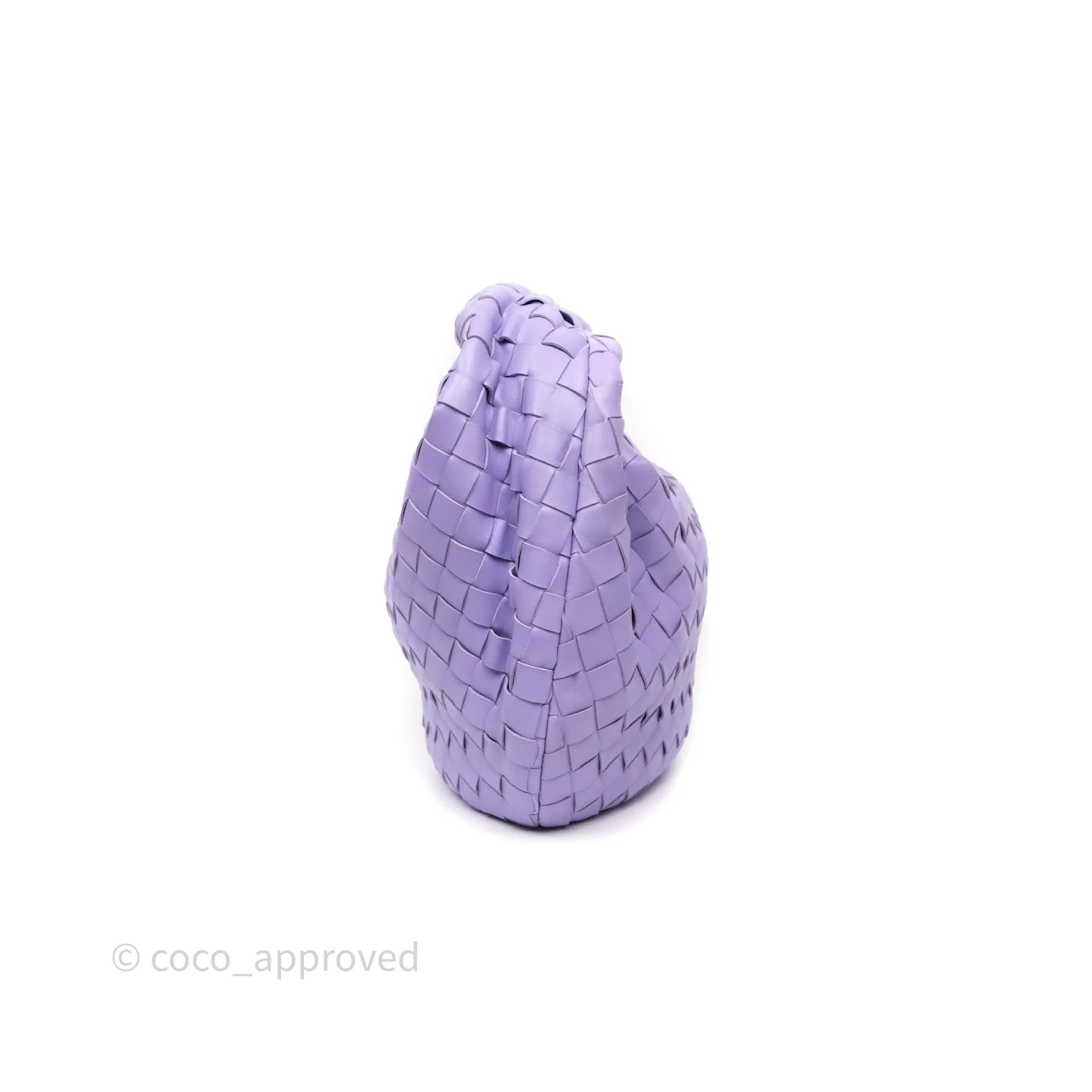 Bottega Veneta Teen Jodie Purple Intrecciato Lambskin