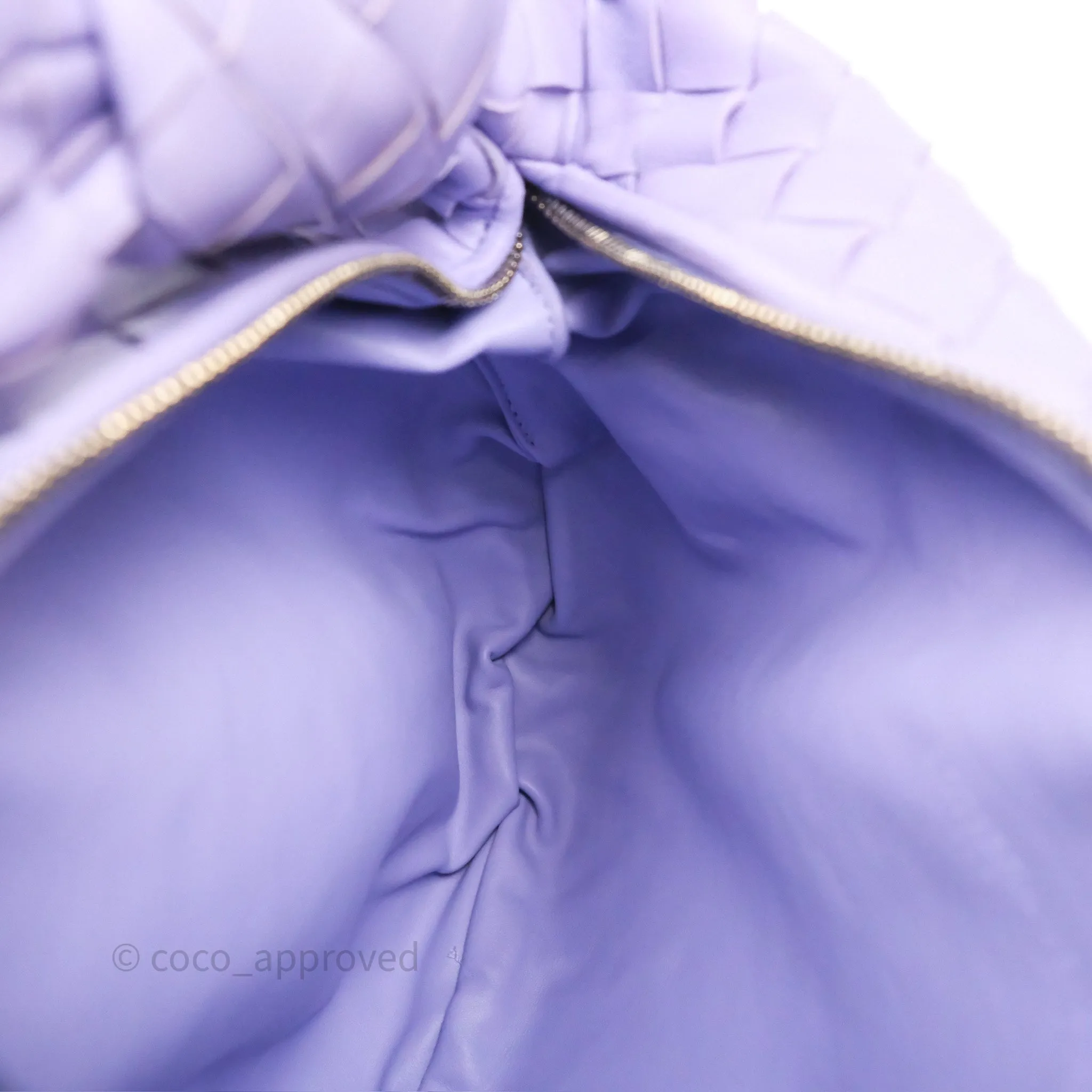 Bottega Veneta Teen Jodie Purple Intrecciato Lambskin