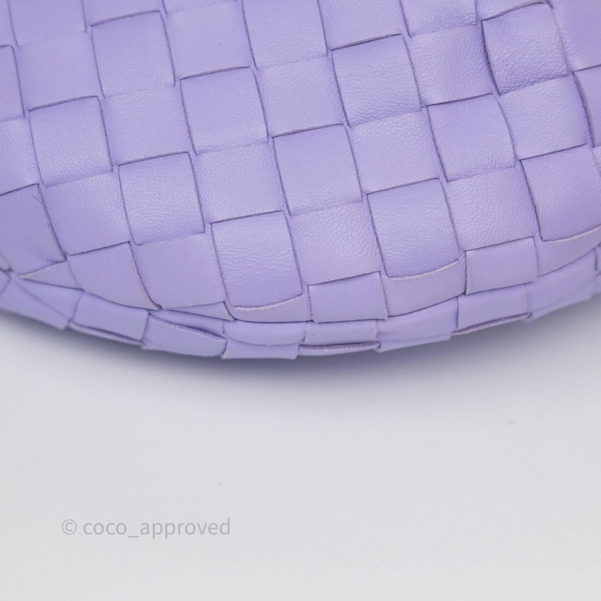 Bottega Veneta Teen Jodie Purple Intrecciato Lambskin