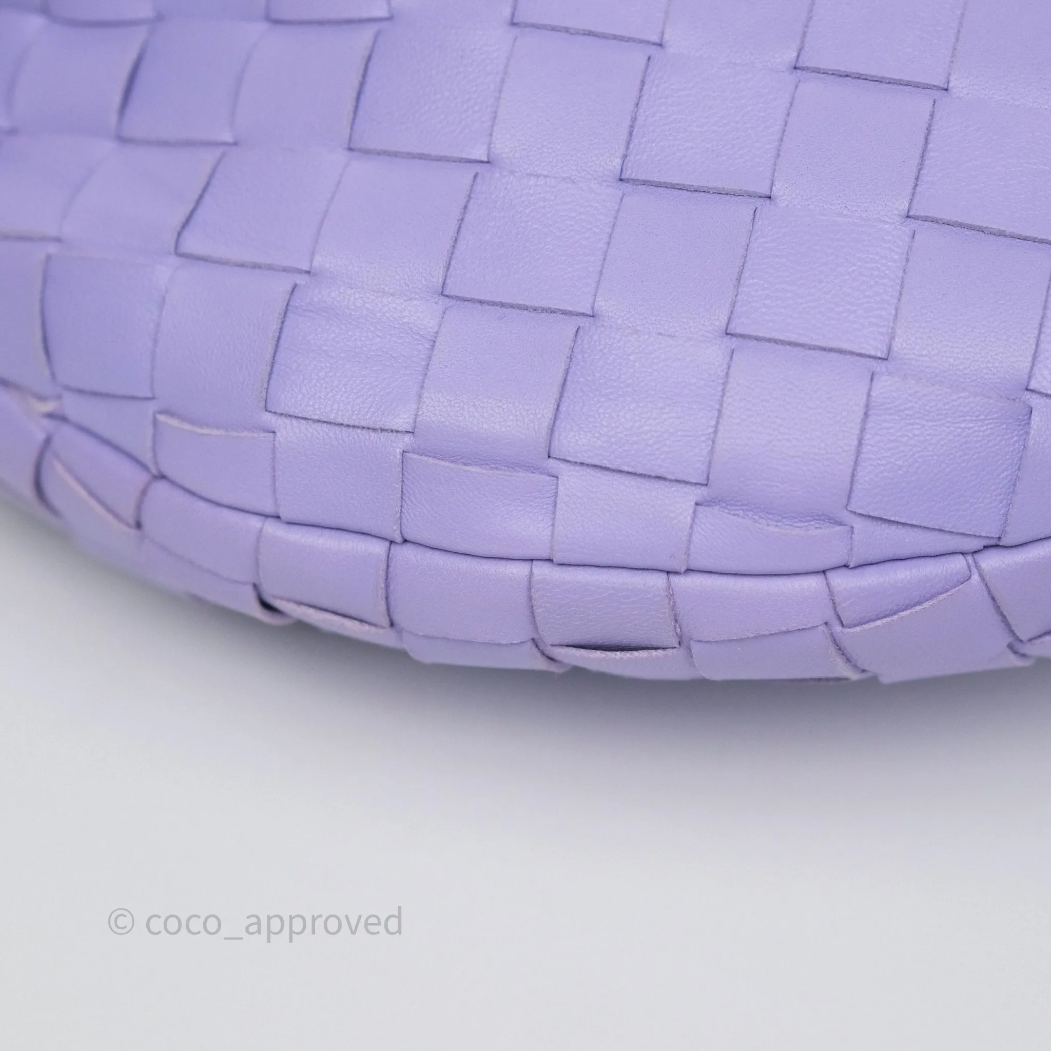 Bottega Veneta Teen Jodie Purple Intrecciato Lambskin