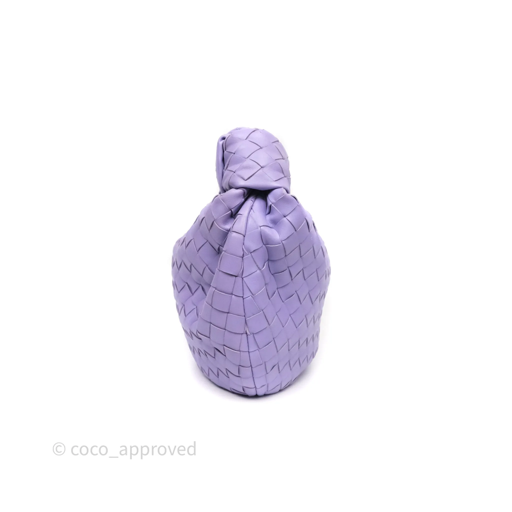 Bottega Veneta Teen Jodie Purple Intrecciato Lambskin