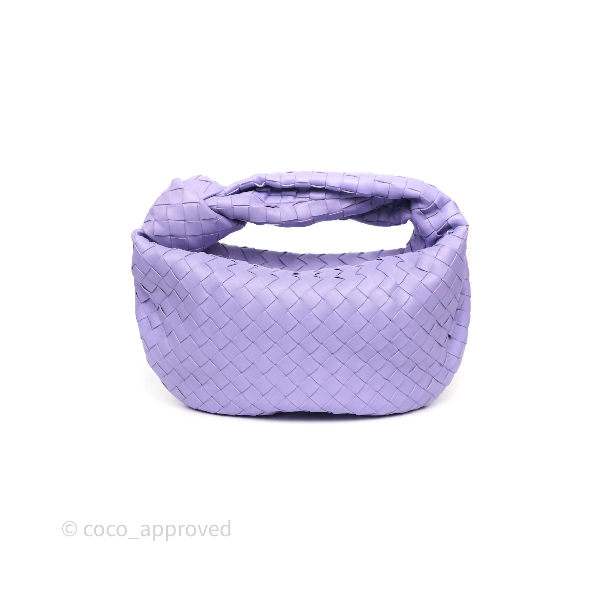 Bottega Veneta Teen Jodie Purple Intrecciato Lambskin