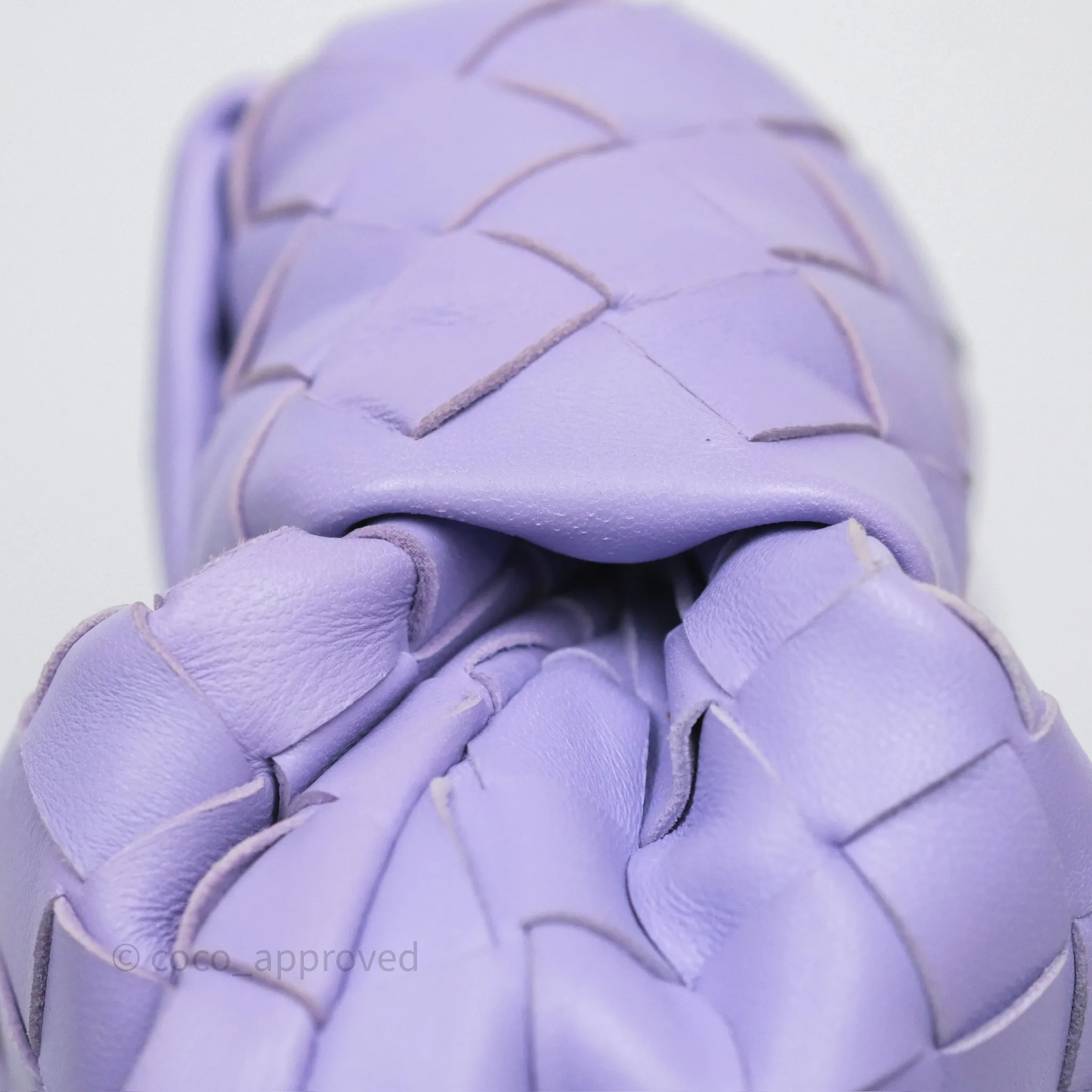 Bottega Veneta Teen Jodie Purple Intrecciato Lambskin
