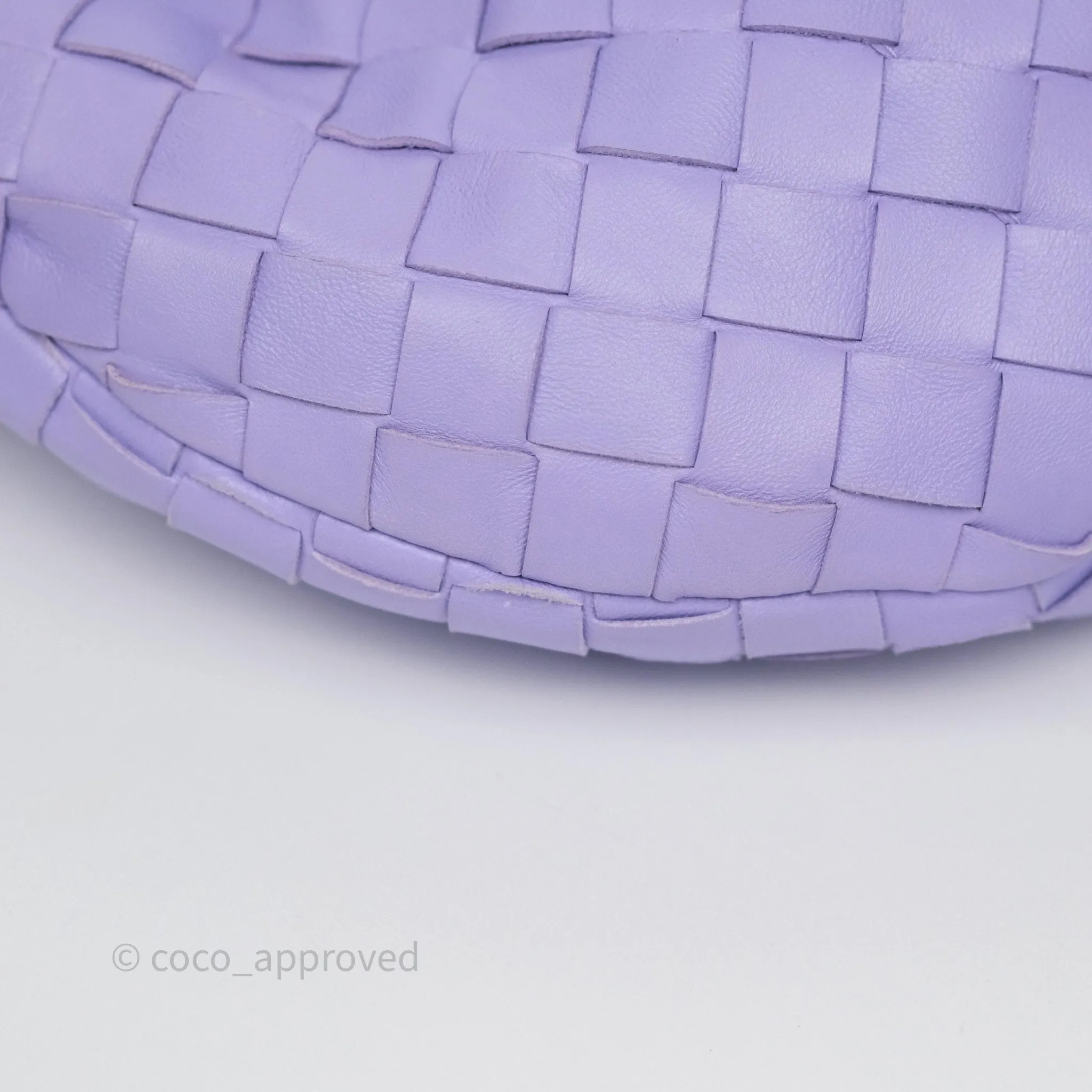 Bottega Veneta Teen Jodie Purple Intrecciato Lambskin