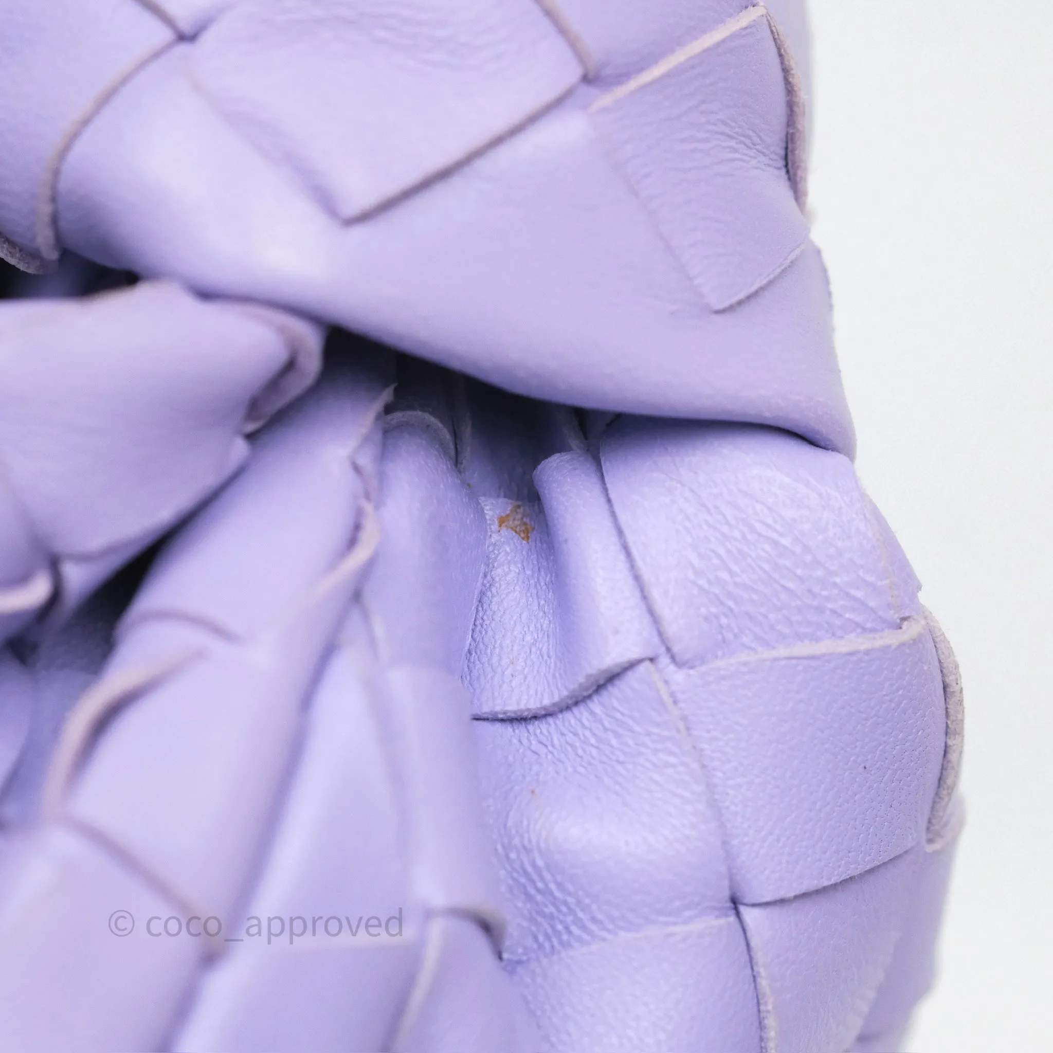 Bottega Veneta Teen Jodie Purple Intrecciato Lambskin