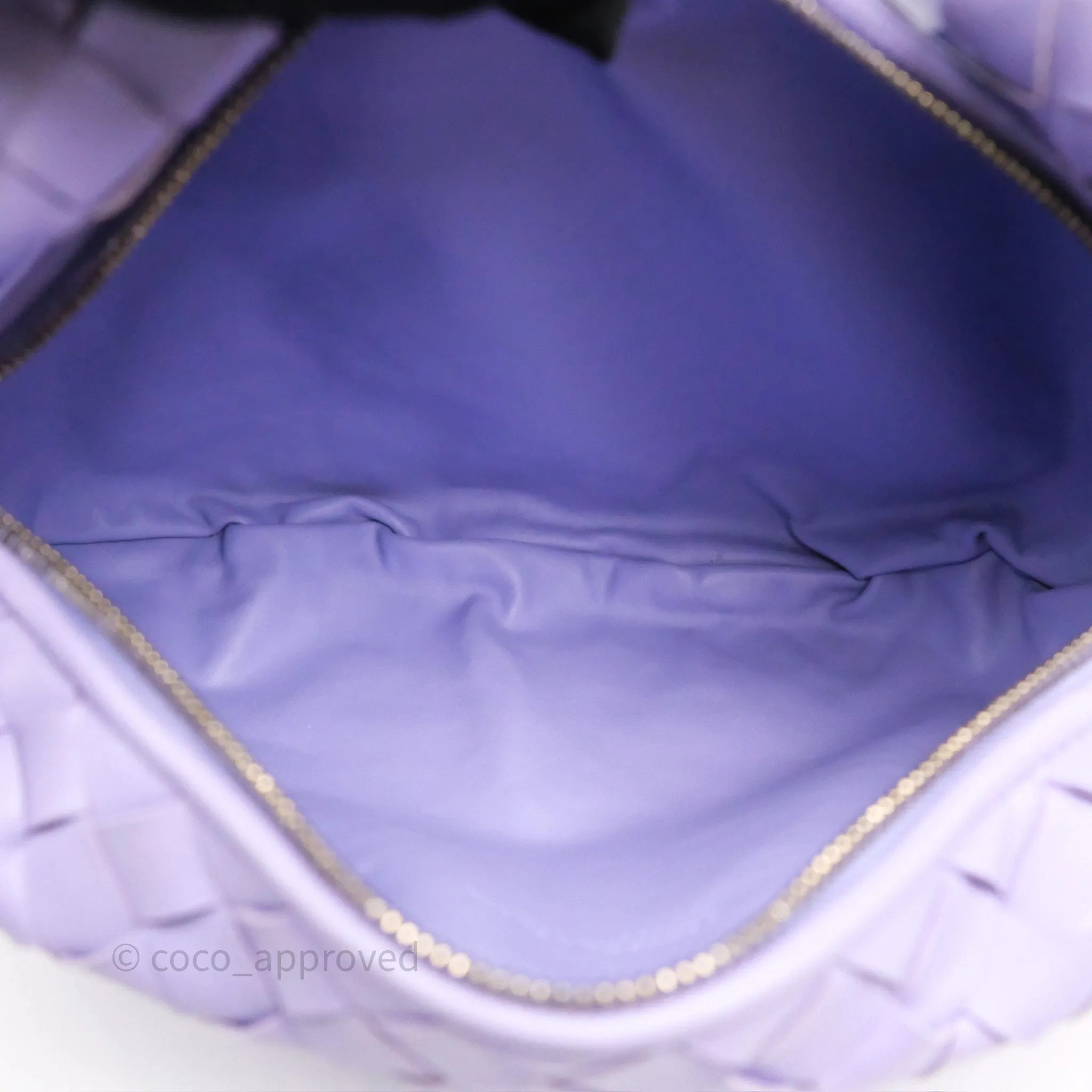Bottega Veneta Teen Jodie Purple Intrecciato Lambskin