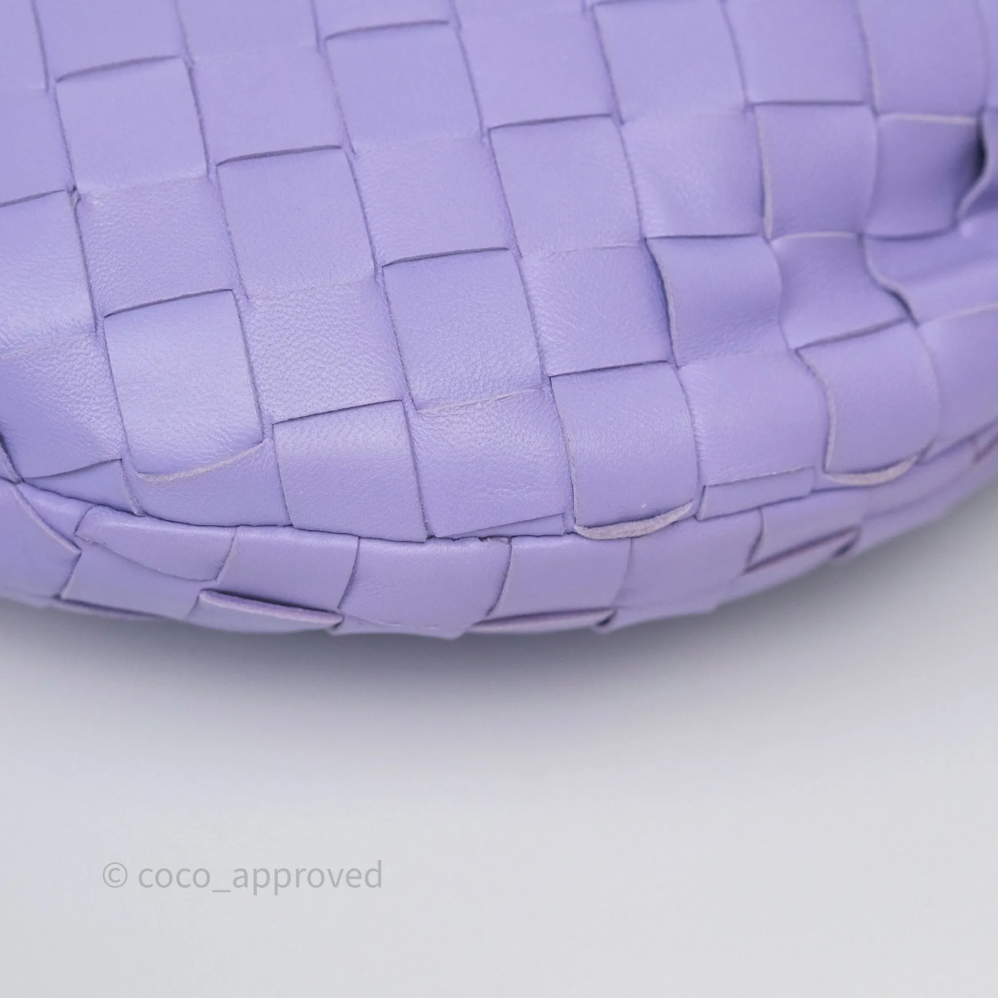 Bottega Veneta Teen Jodie Purple Intrecciato Lambskin