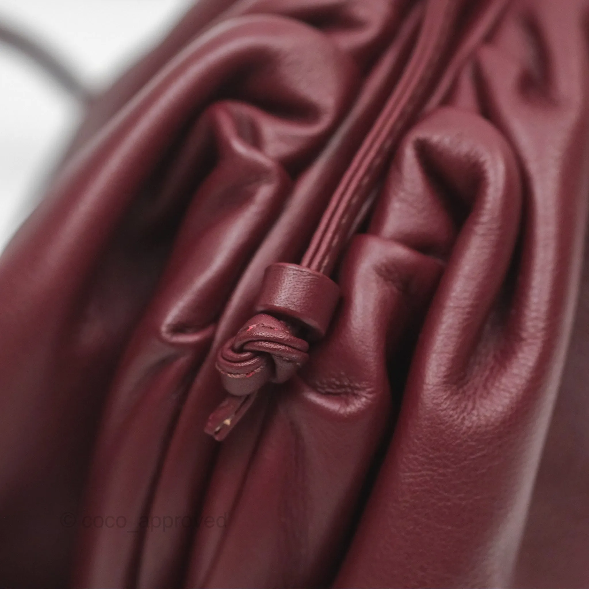 Bottega Veneta The Mini Pouch Bordeaux Butter Calfskin