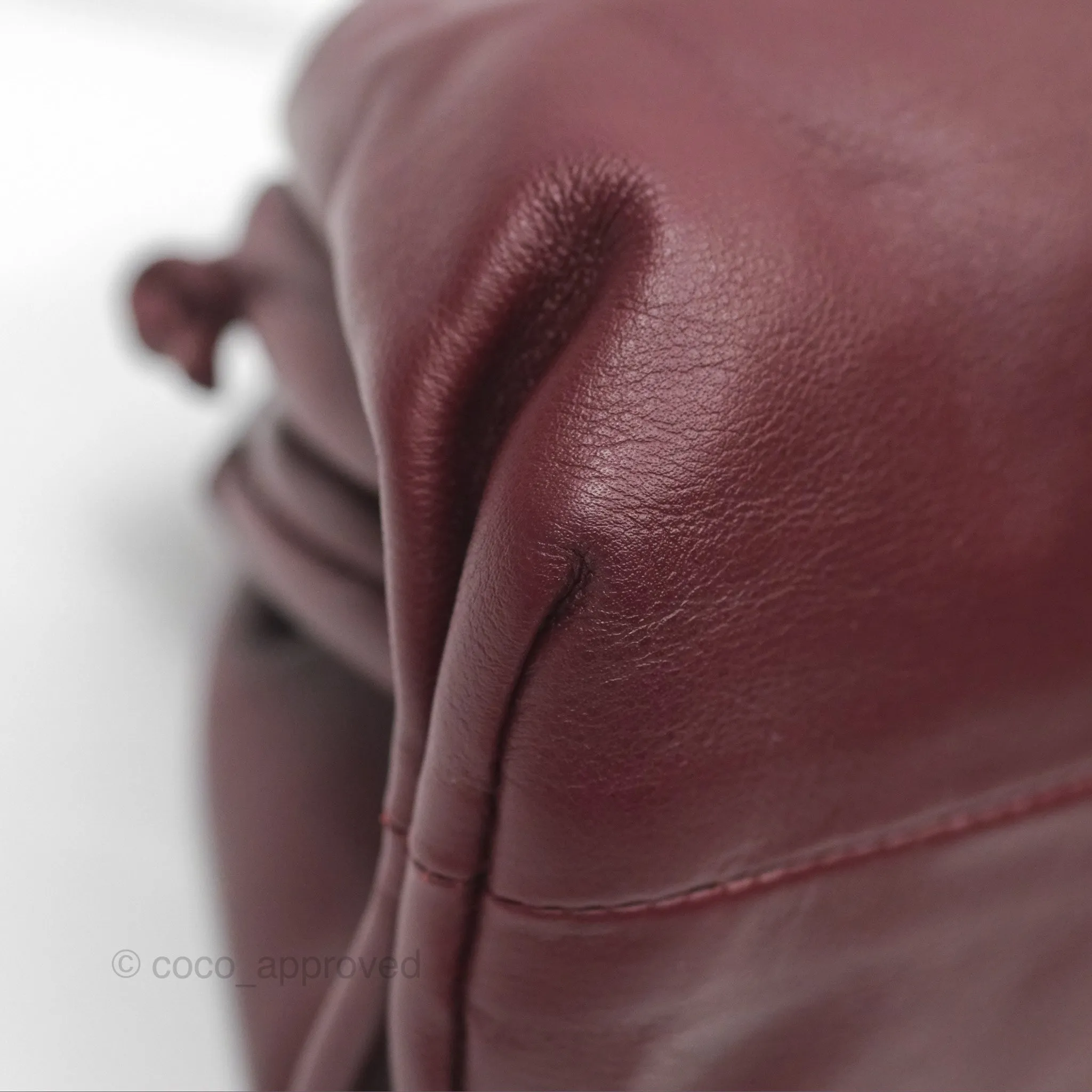 Bottega Veneta The Mini Pouch Bordeaux Butter Calfskin