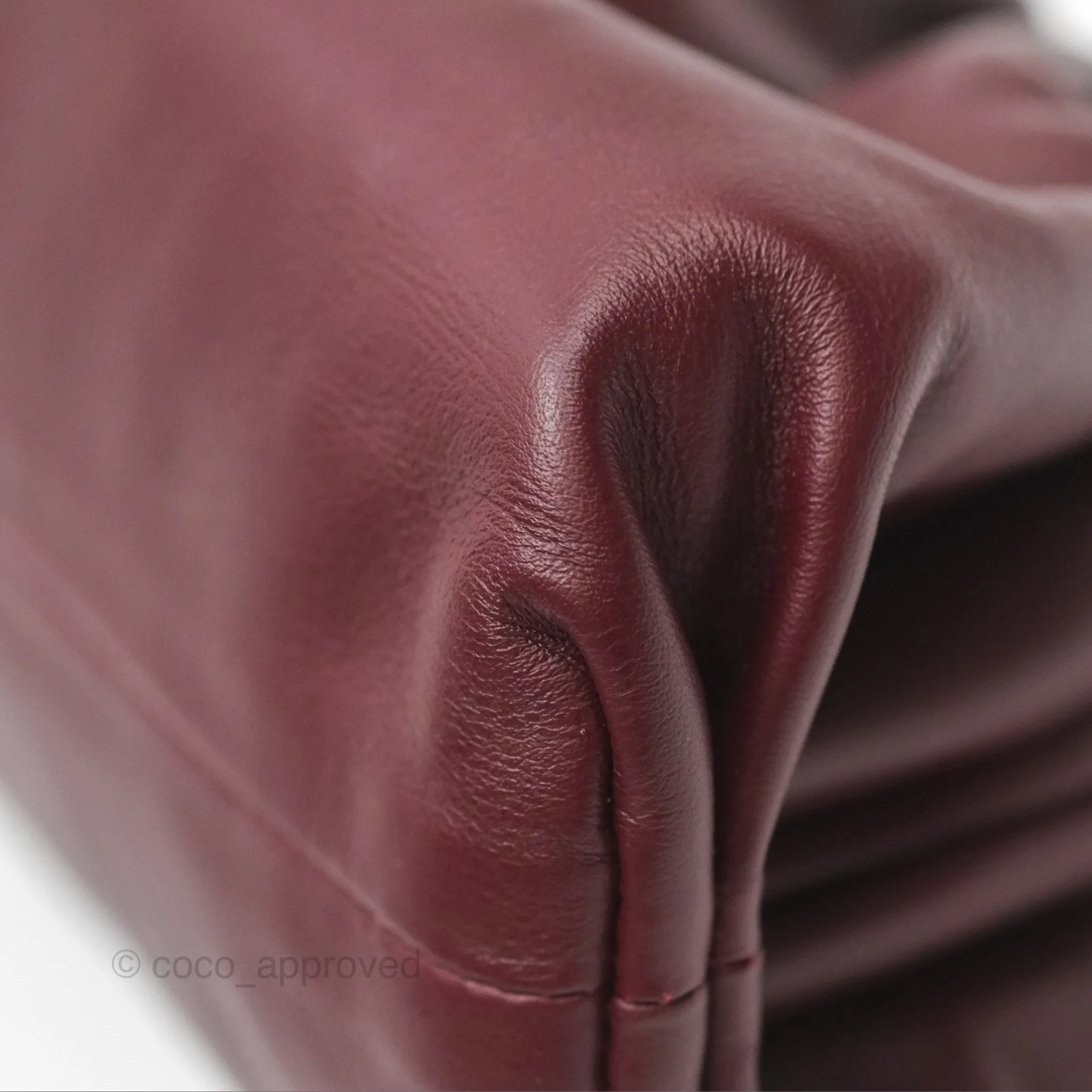 Bottega Veneta The Mini Pouch Bordeaux Butter Calfskin
