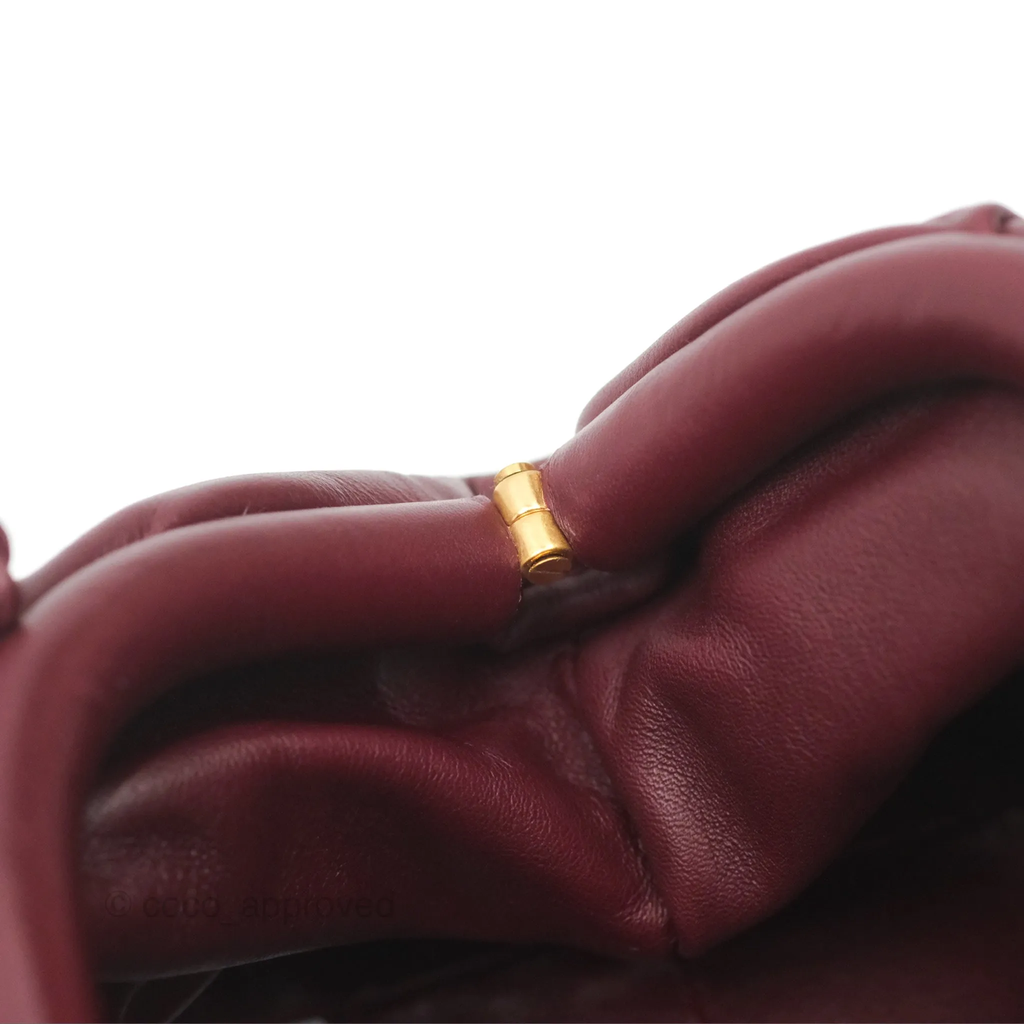 Bottega Veneta The Mini Pouch Bordeaux Butter Calfskin