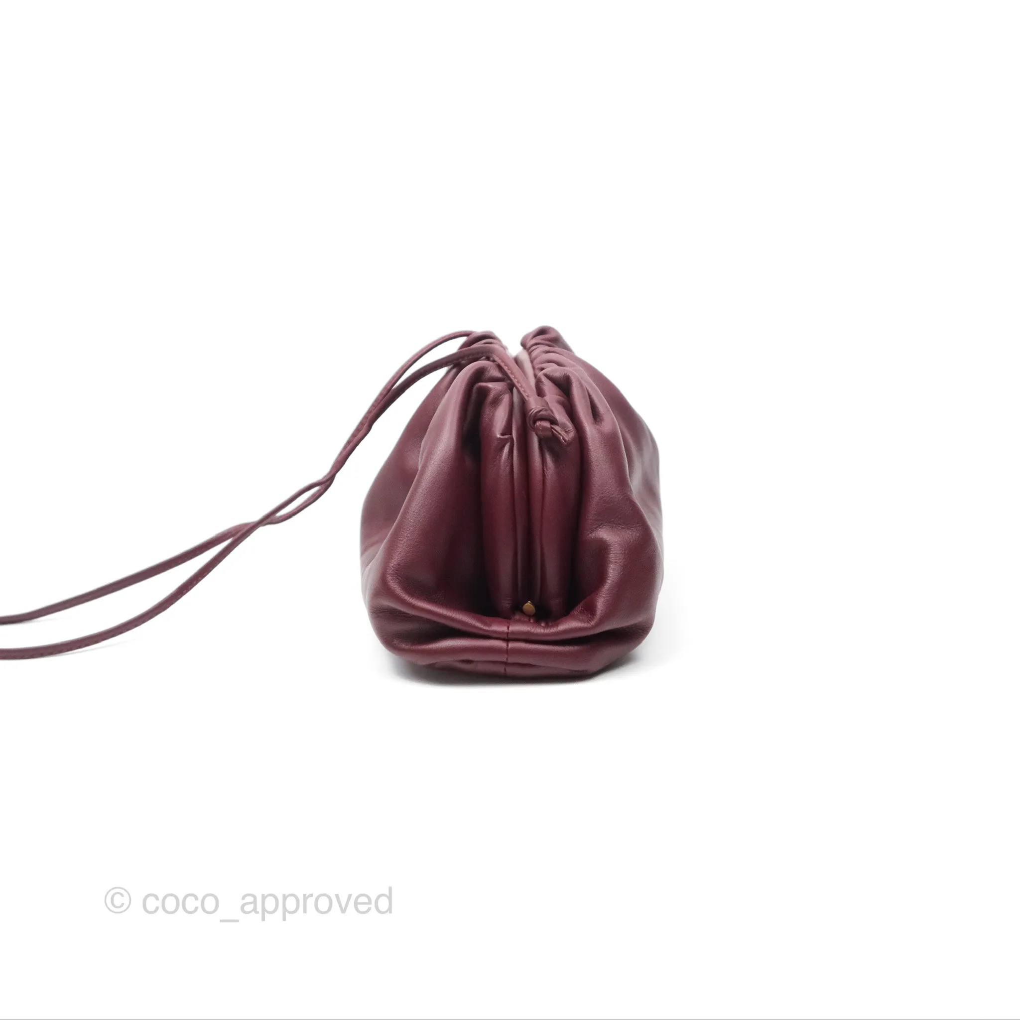 Bottega Veneta The Mini Pouch Bordeaux Butter Calfskin
