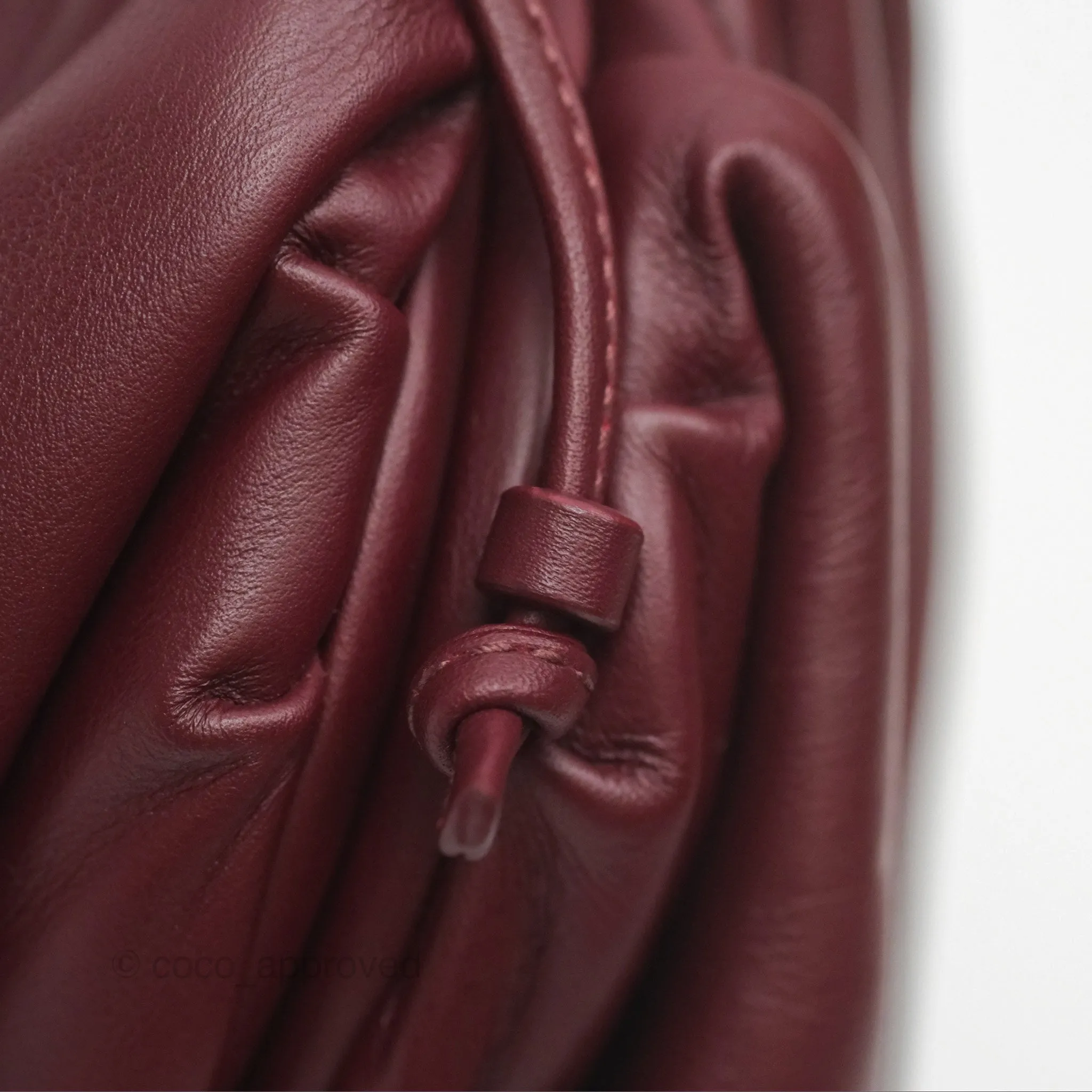 Bottega Veneta The Mini Pouch Bordeaux Butter Calfskin