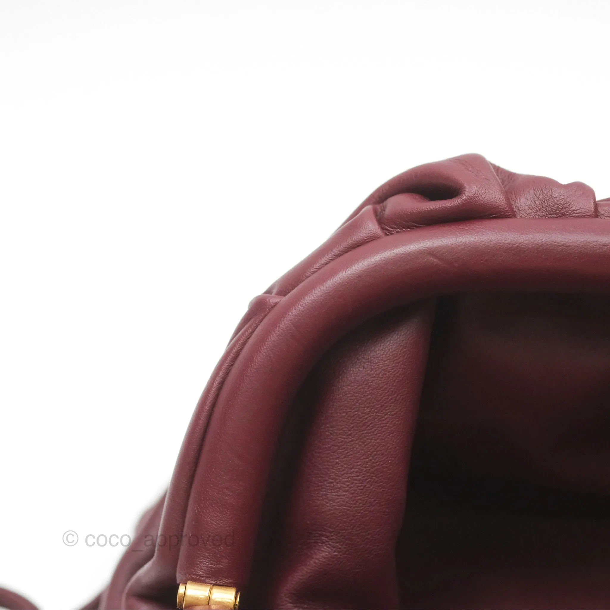 Bottega Veneta The Mini Pouch Bordeaux Butter Calfskin