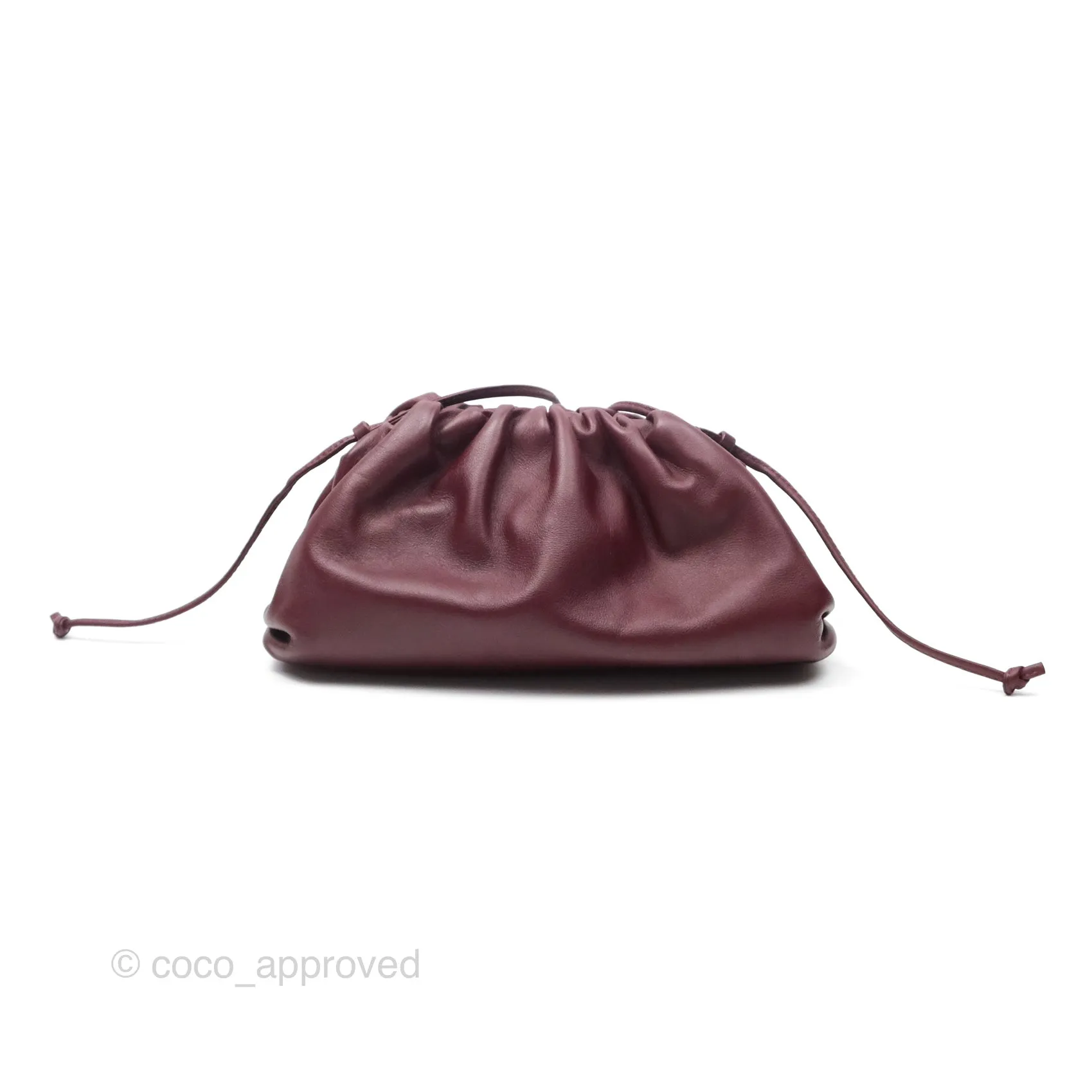 Bottega Veneta The Mini Pouch Bordeaux Butter Calfskin