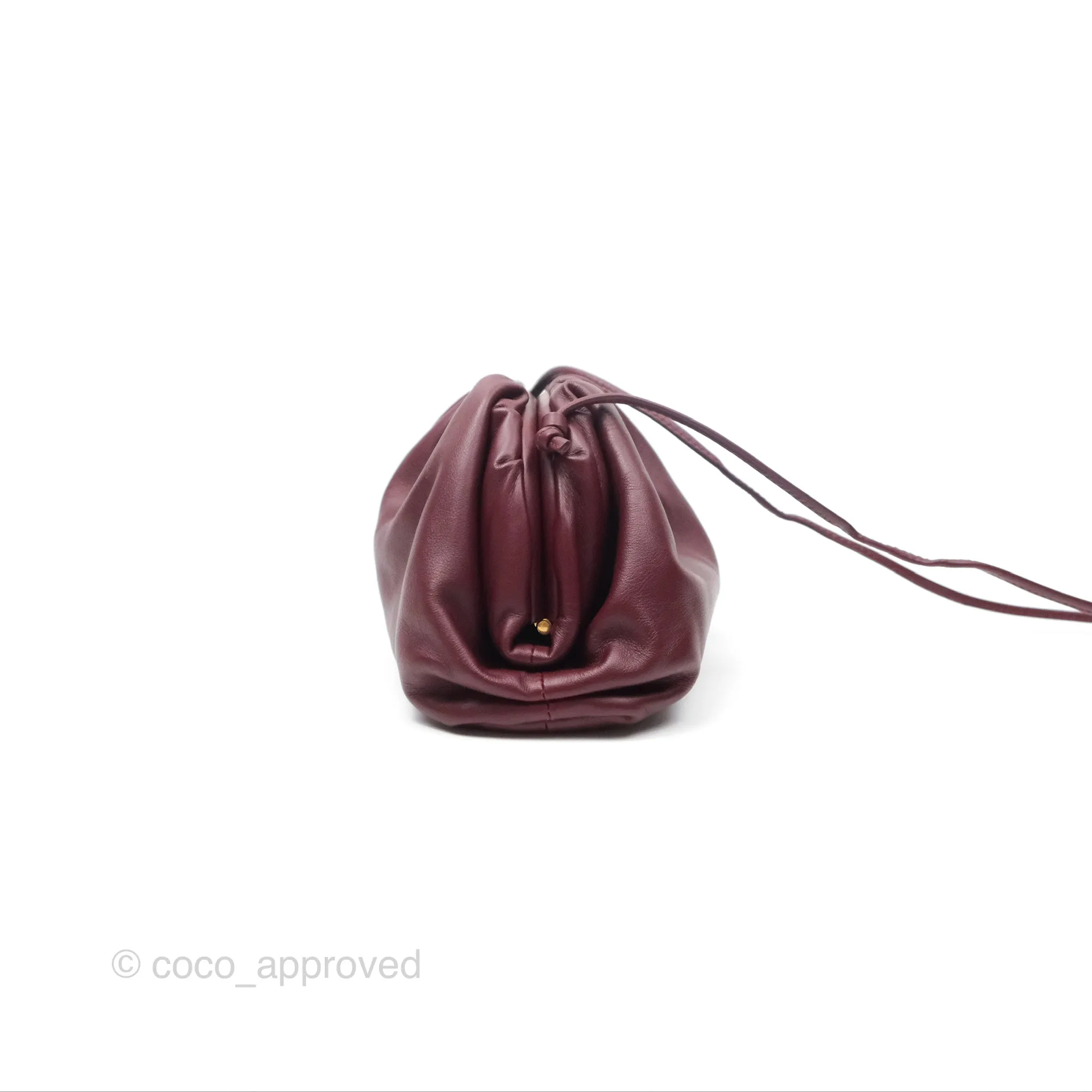Bottega Veneta The Mini Pouch Bordeaux Butter Calfskin