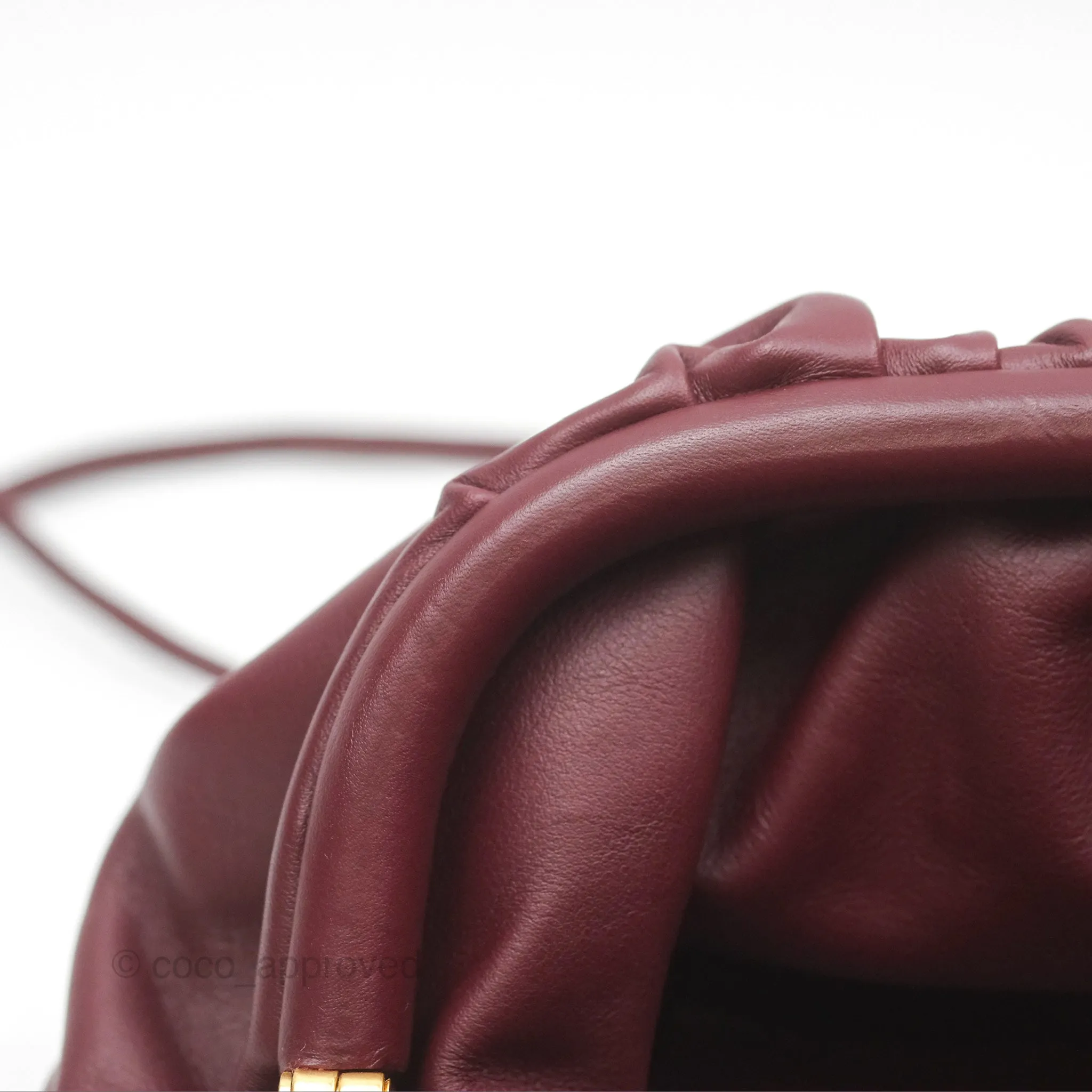 Bottega Veneta The Mini Pouch Bordeaux Butter Calfskin