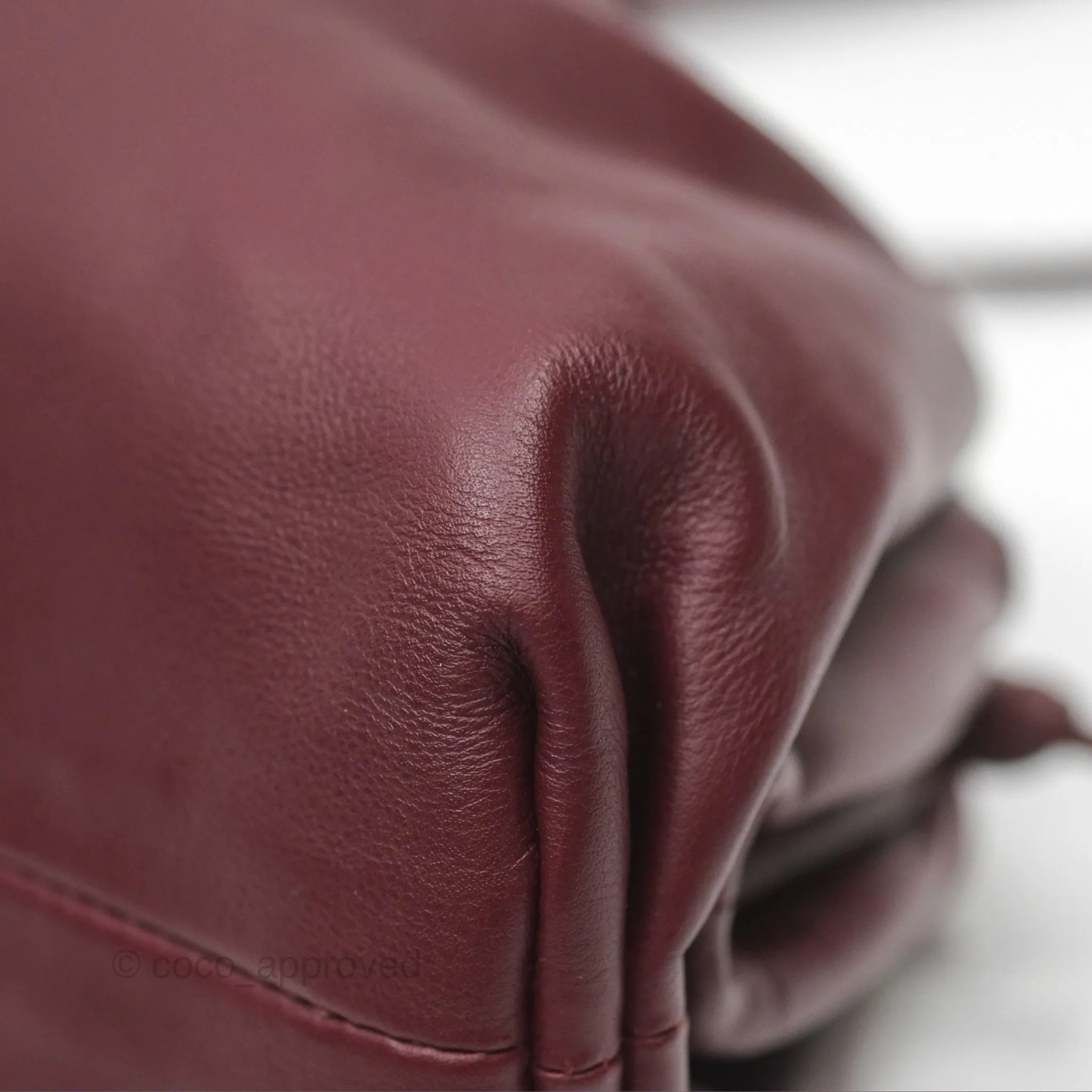 Bottega Veneta The Mini Pouch Bordeaux Butter Calfskin