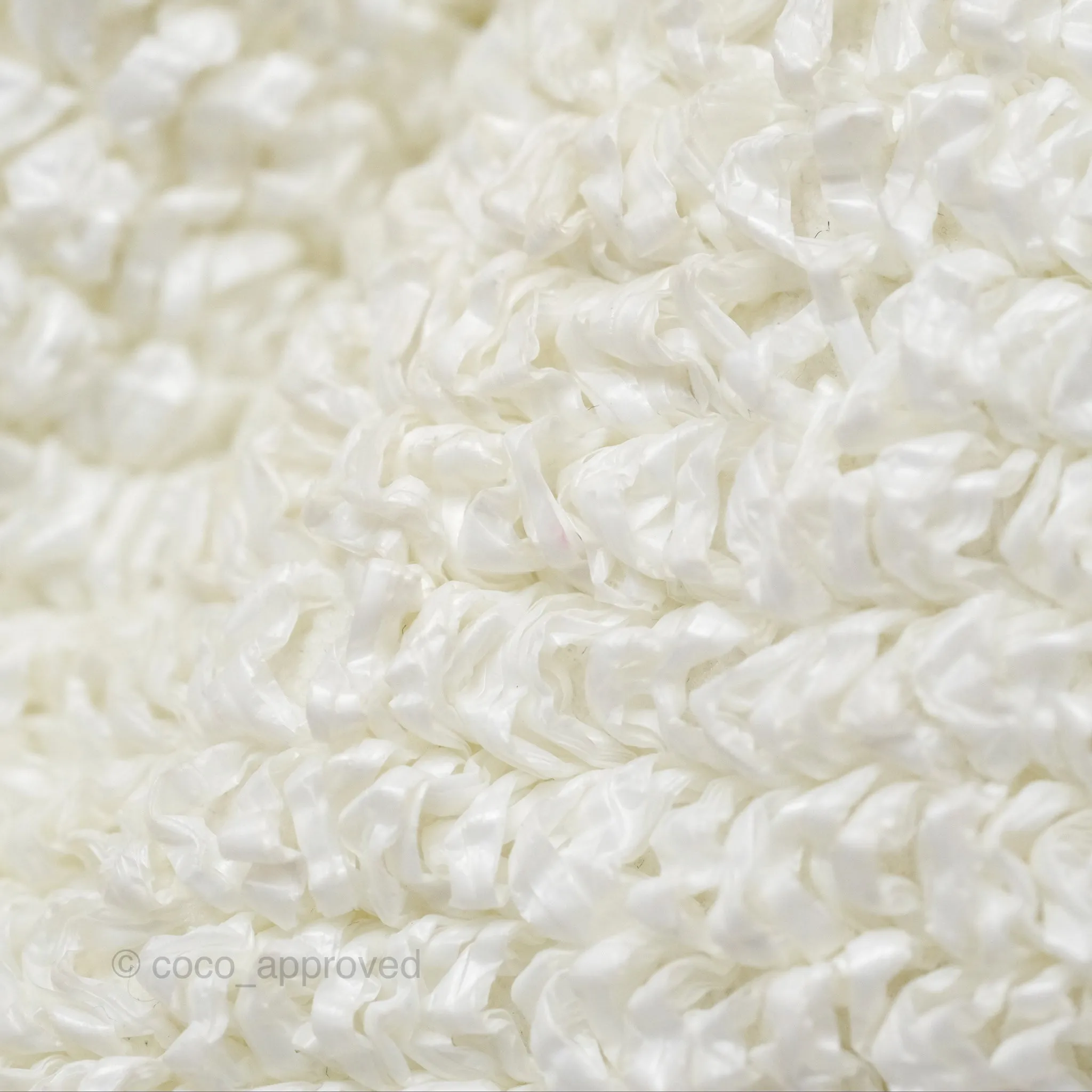 Bottega Veneta The Mini Pouch Boucle Raffia White