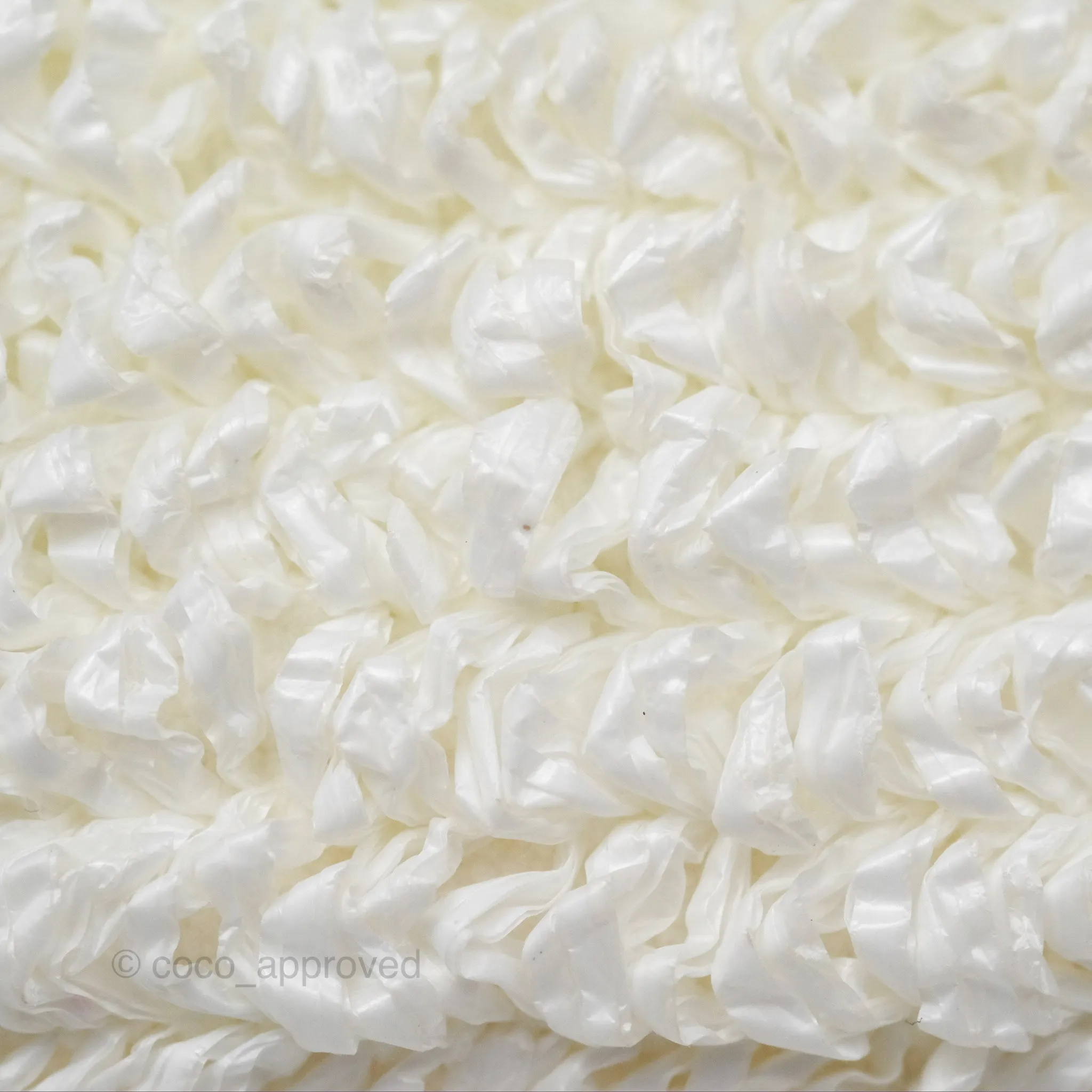 Bottega Veneta The Mini Pouch Boucle Raffia White