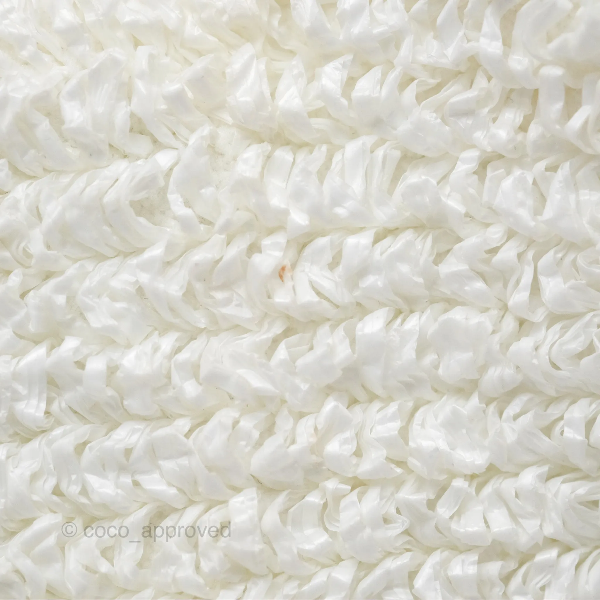 Bottega Veneta The Mini Pouch Boucle Raffia White