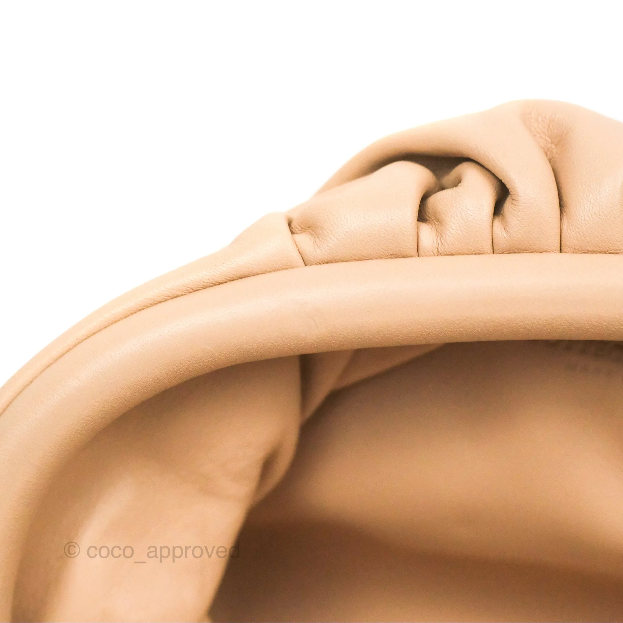 Bottega Veneta The Mini Pouch Calfskin Almond