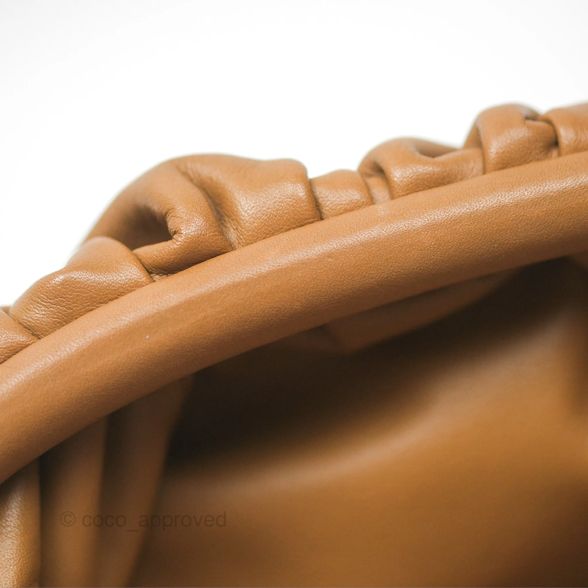 Bottega Veneta The Mini Pouch Camel Butter Calfskin
