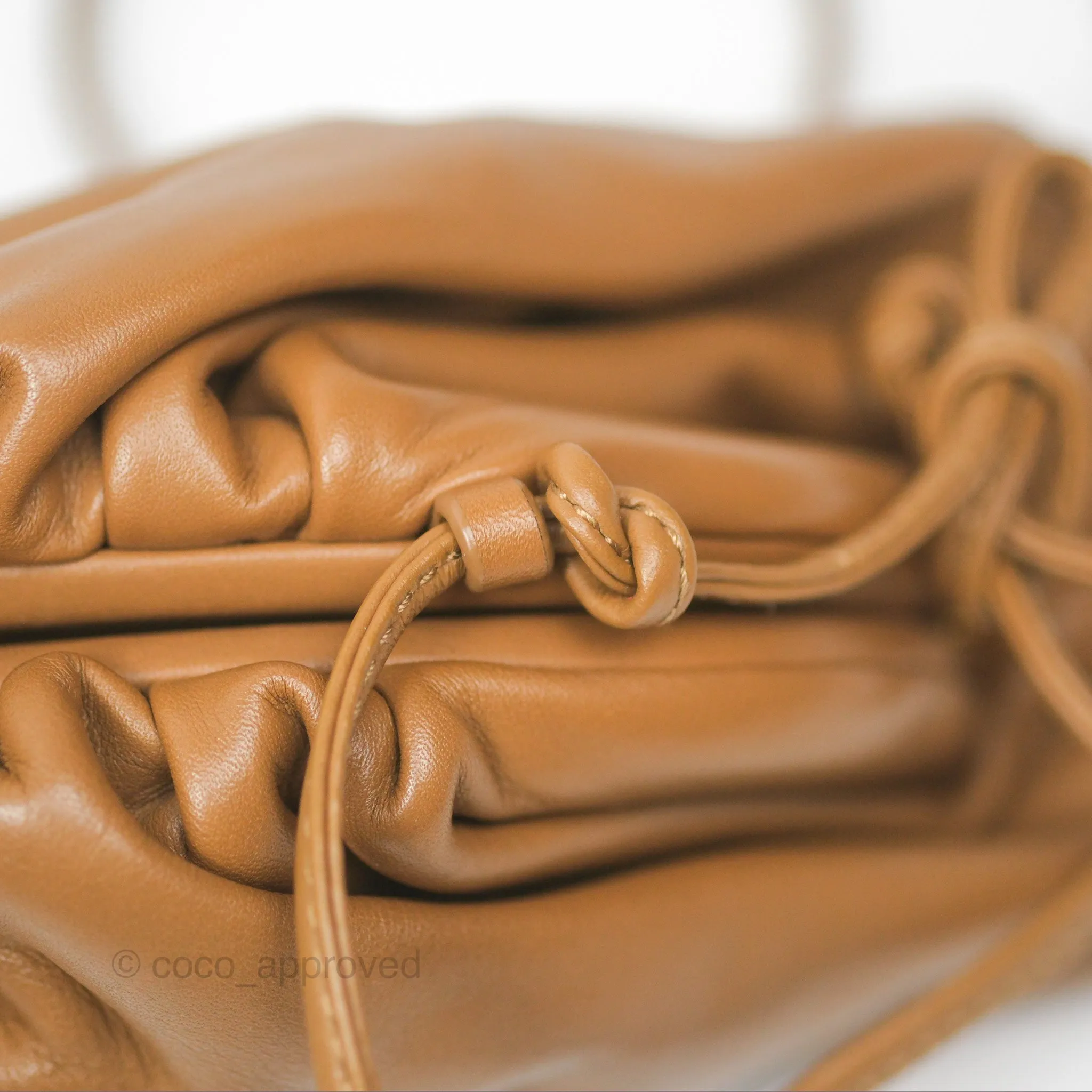 Bottega Veneta The Mini Pouch Camel Butter Calfskin