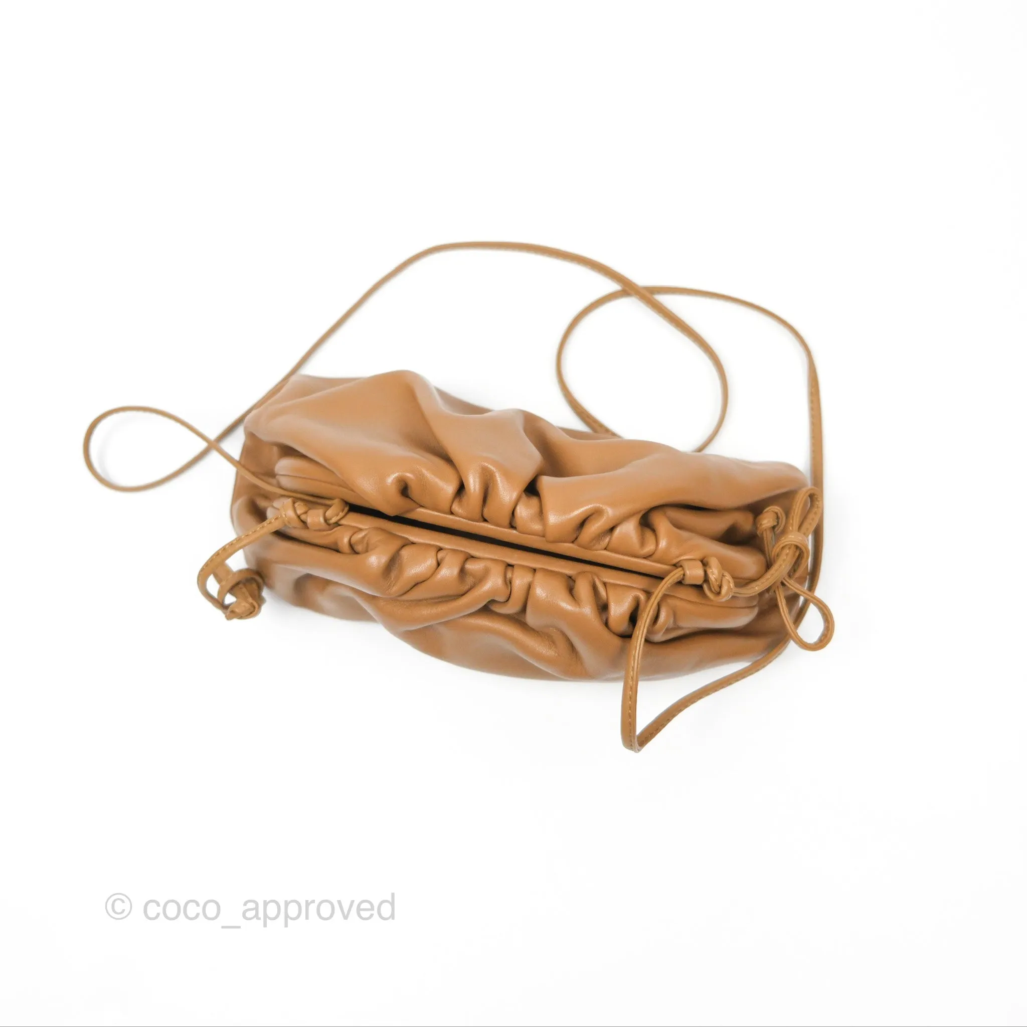 Bottega Veneta The Mini Pouch Camel Butter Calfskin