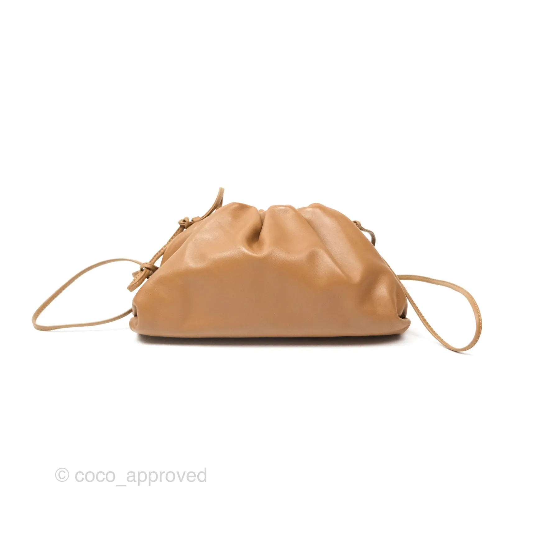 Bottega Veneta The Mini Pouch Camel Butter Calfskin