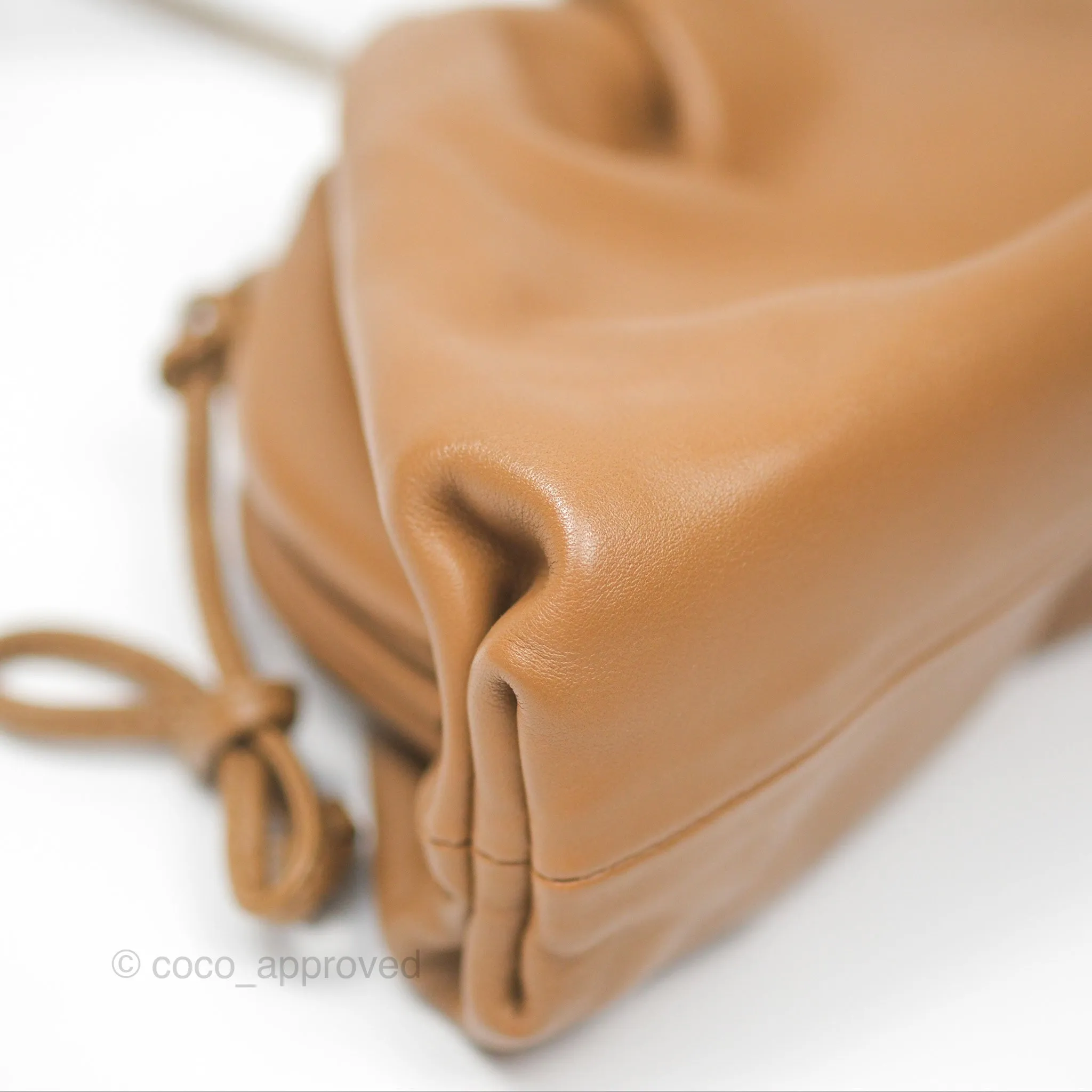 Bottega Veneta The Mini Pouch Camel Butter Calfskin