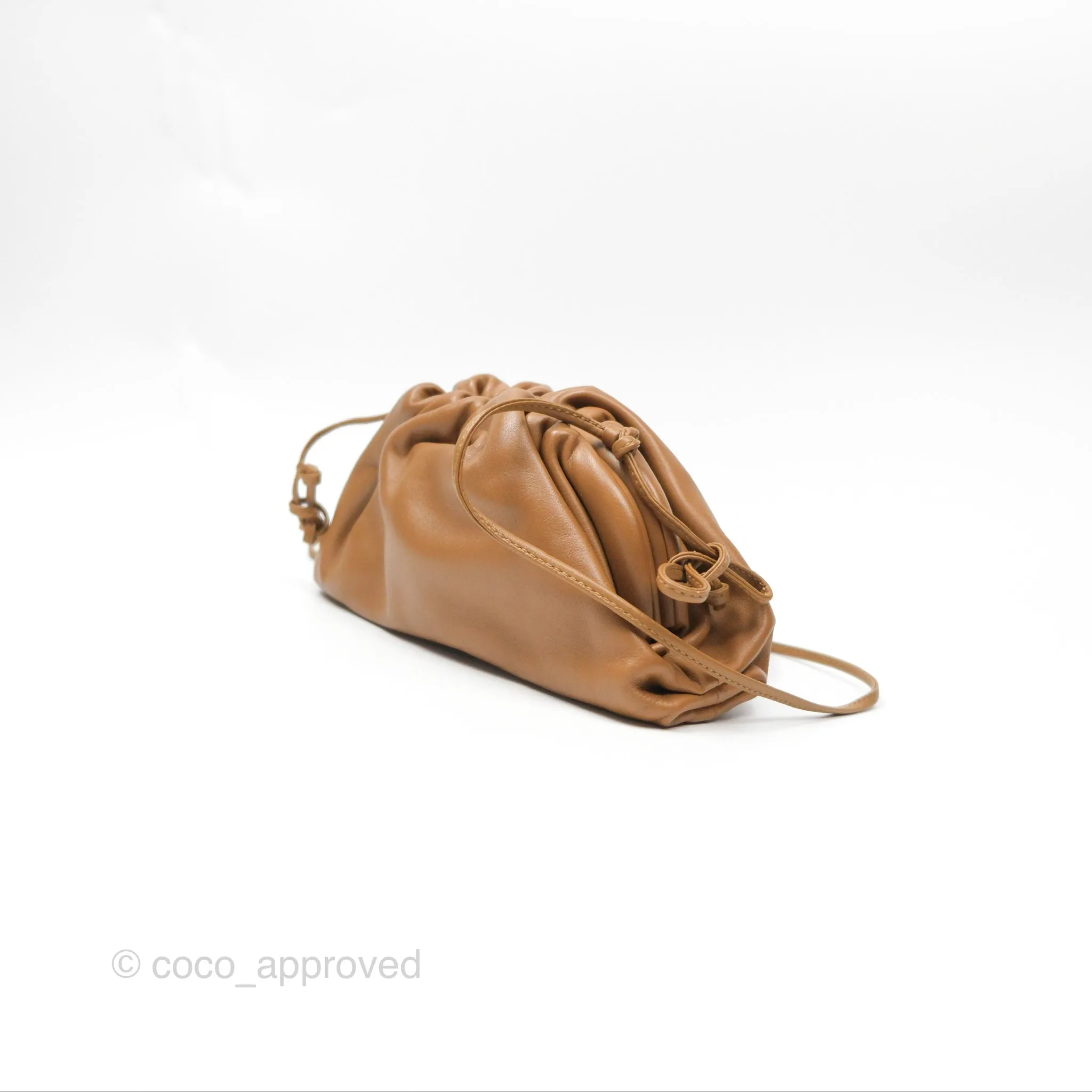 Bottega Veneta The Mini Pouch Camel Butter Calfskin