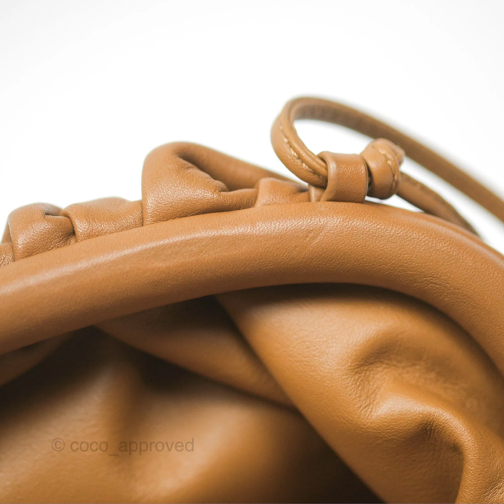 Bottega Veneta The Mini Pouch Camel Butter Calfskin