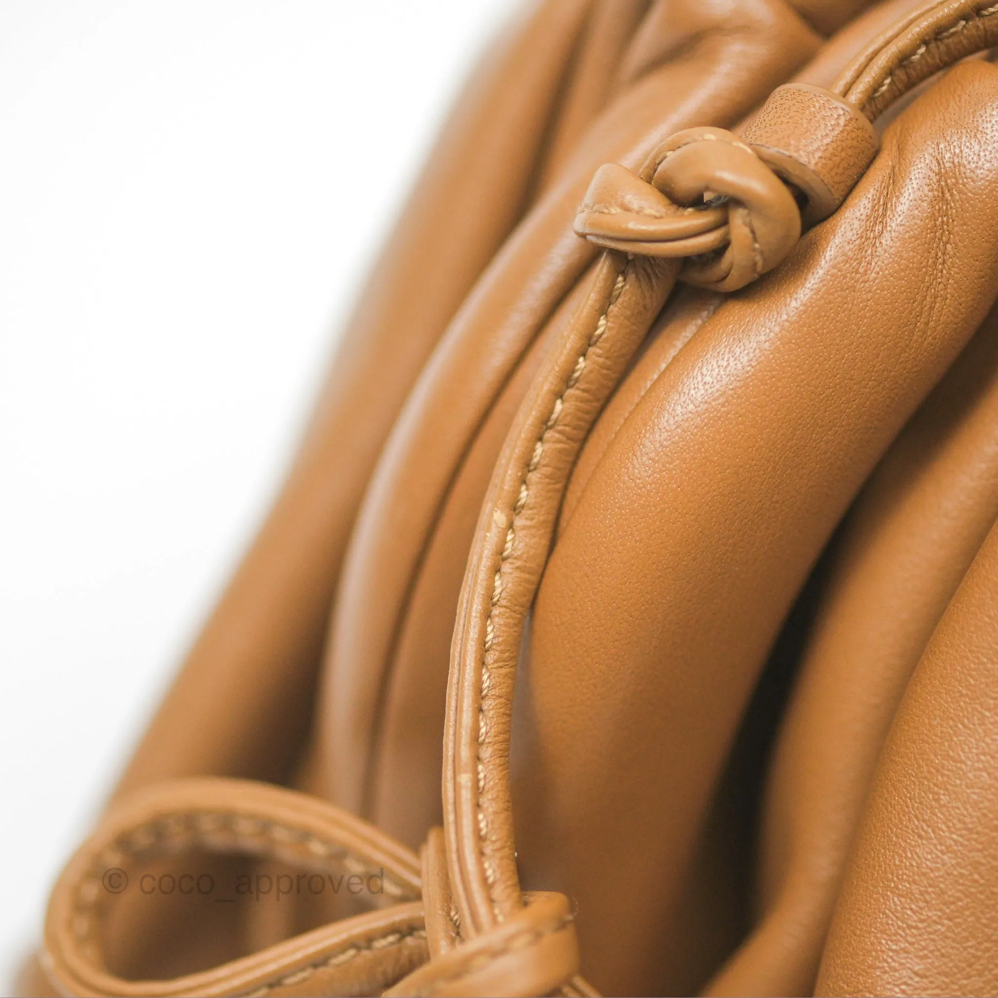 Bottega Veneta The Mini Pouch Camel Butter Calfskin