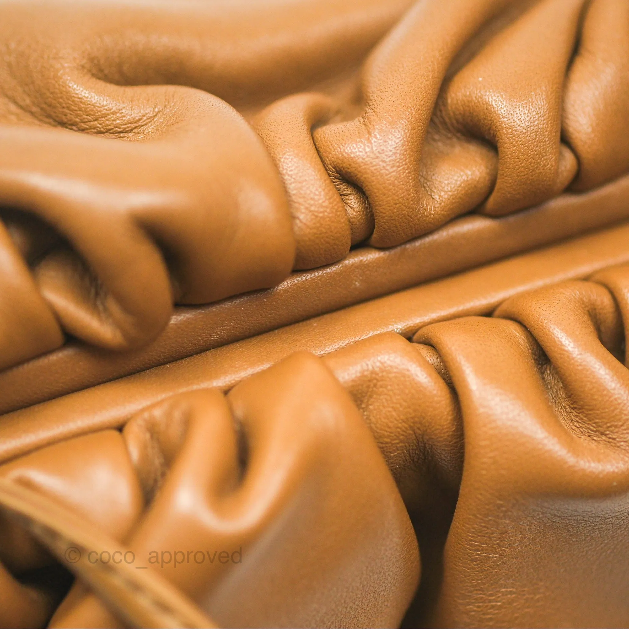 Bottega Veneta The Mini Pouch Camel Butter Calfskin