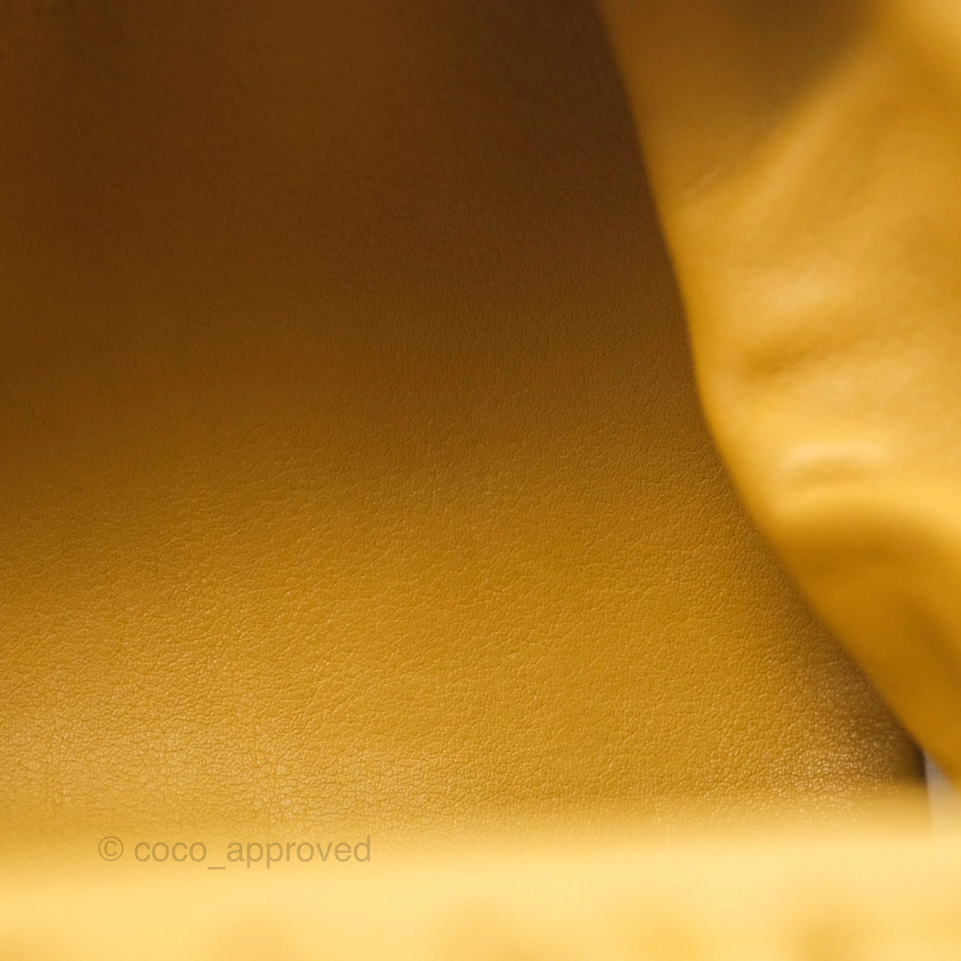 Bottega Veneta The Mini Pouch Mustard Calfskin
