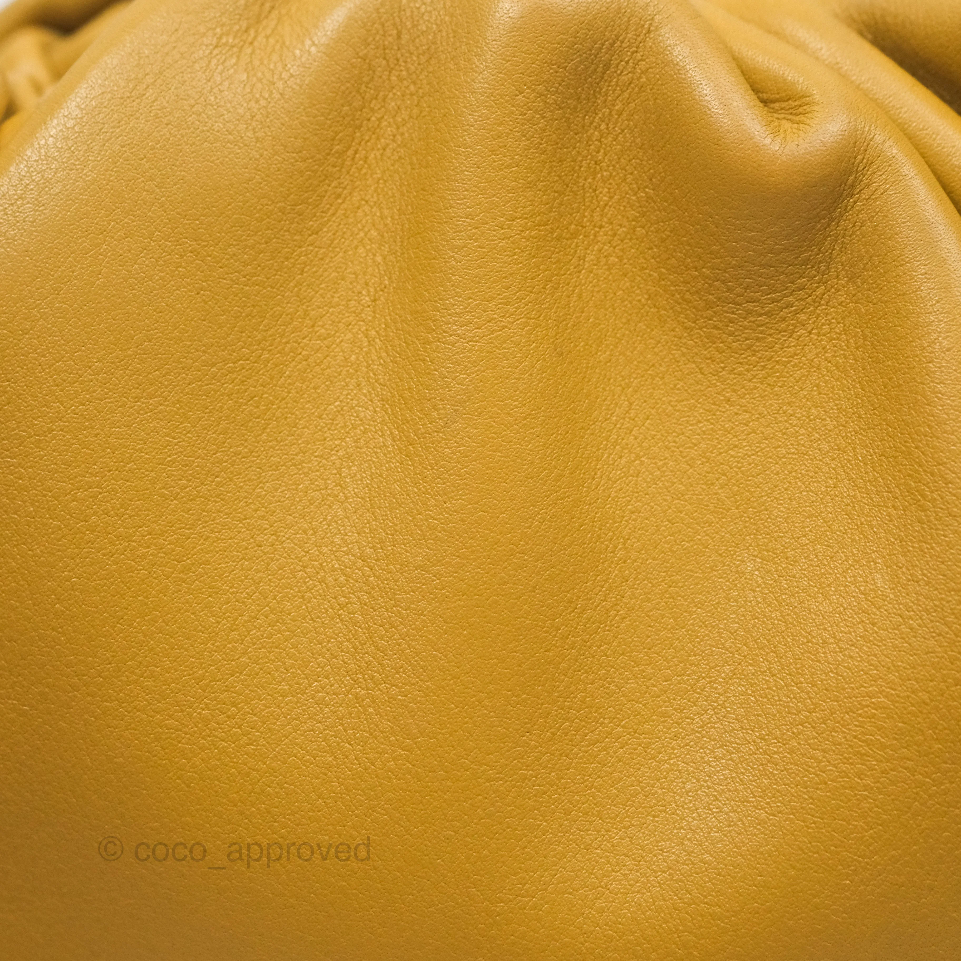 Bottega Veneta The Mini Pouch Mustard Calfskin