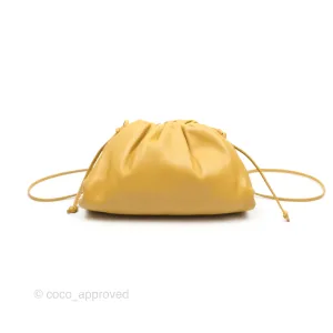 Bottega Veneta The Mini Pouch Mustard Calfskin