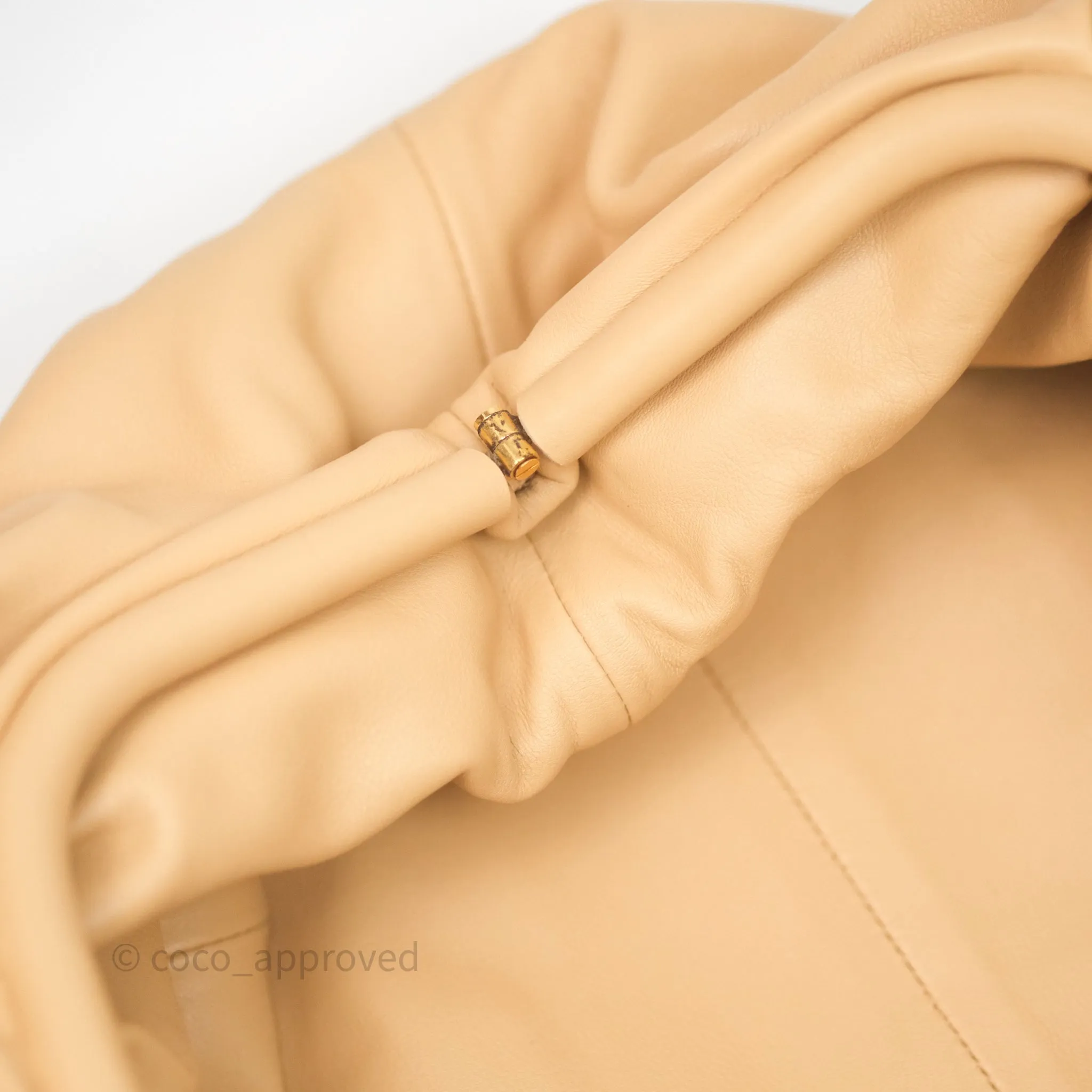 Bottega Veneta The Pouch Beige Calfskin