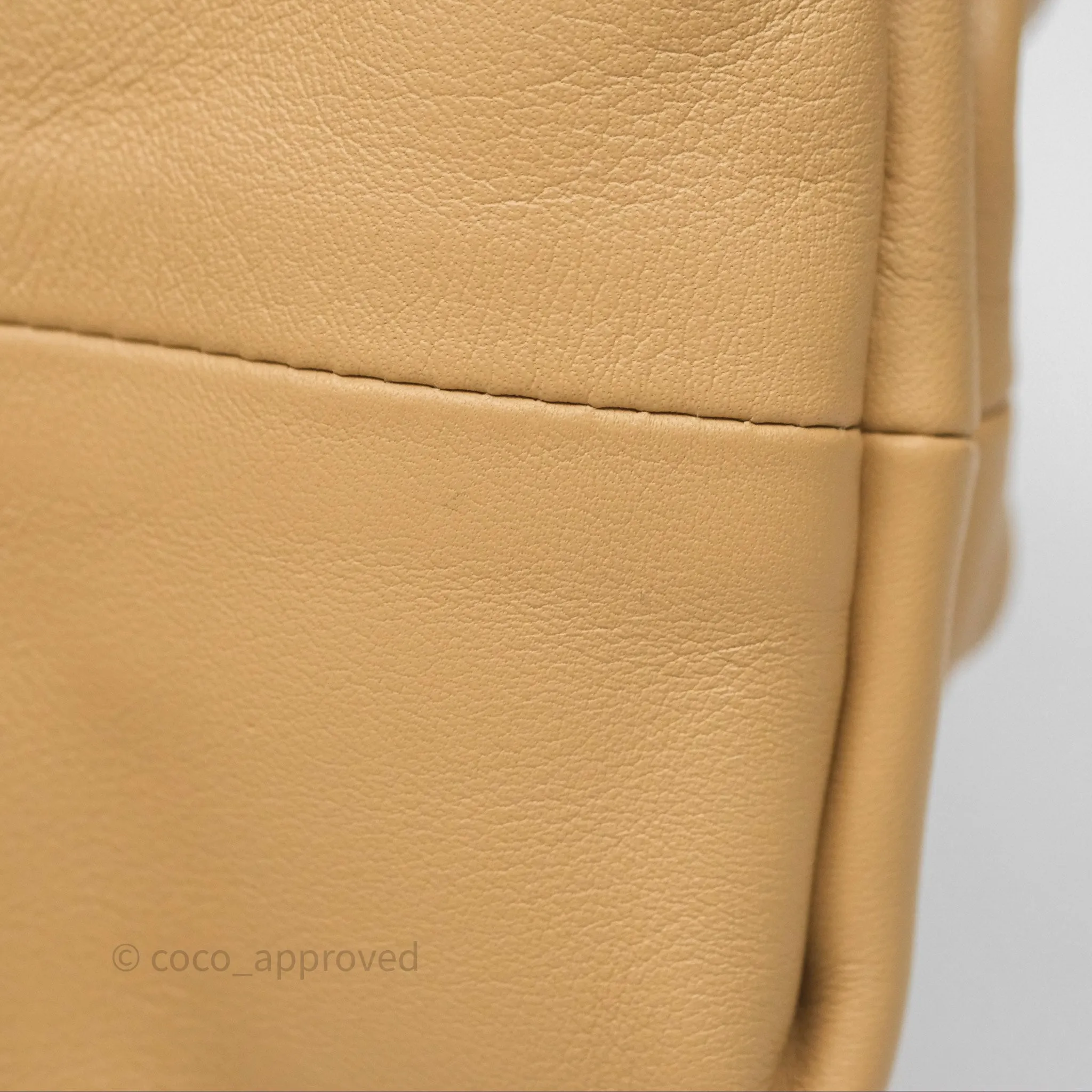 Bottega Veneta The Pouch Beige Calfskin