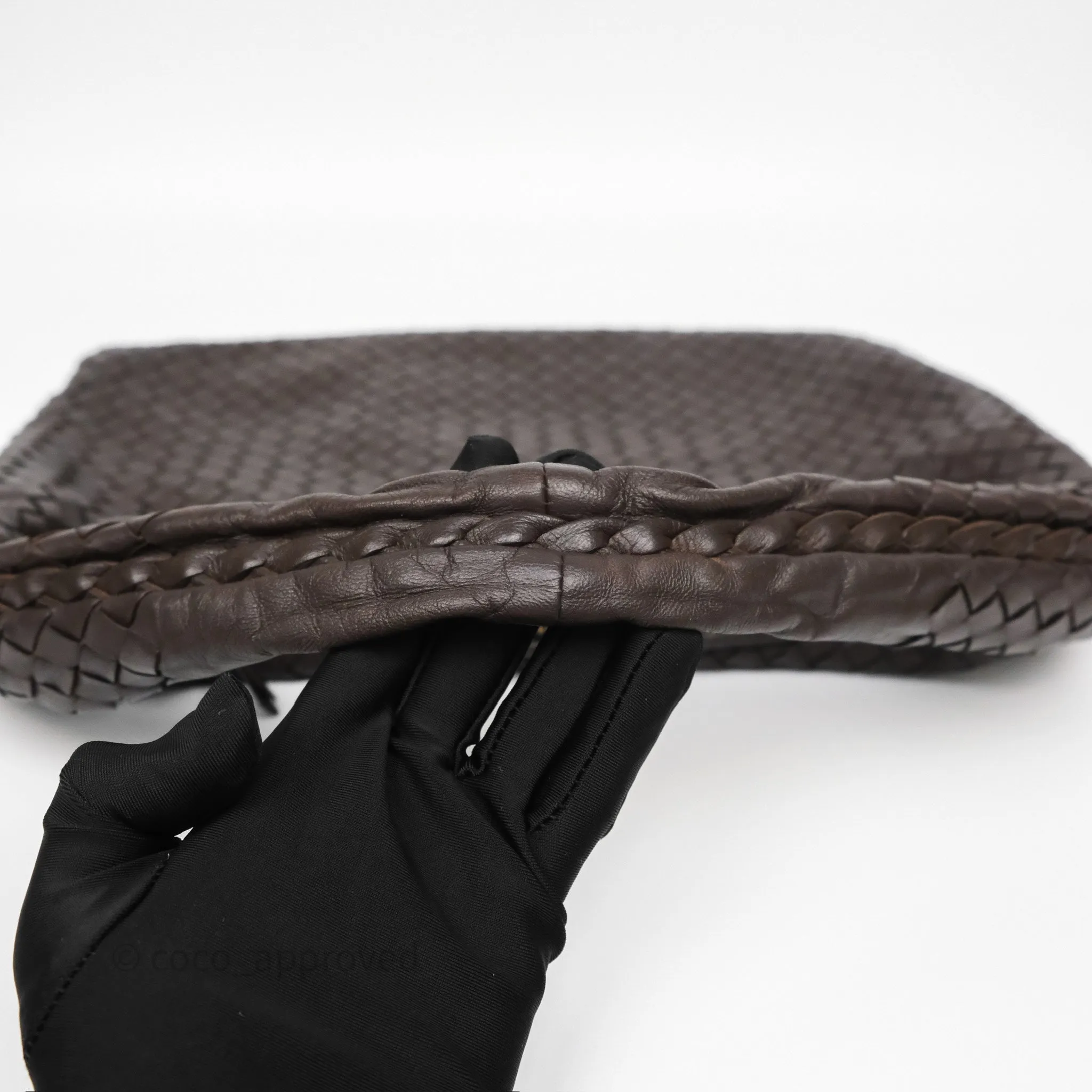 Bottega Veneta Veneta Hobo Ebano Nappa Intrecciato