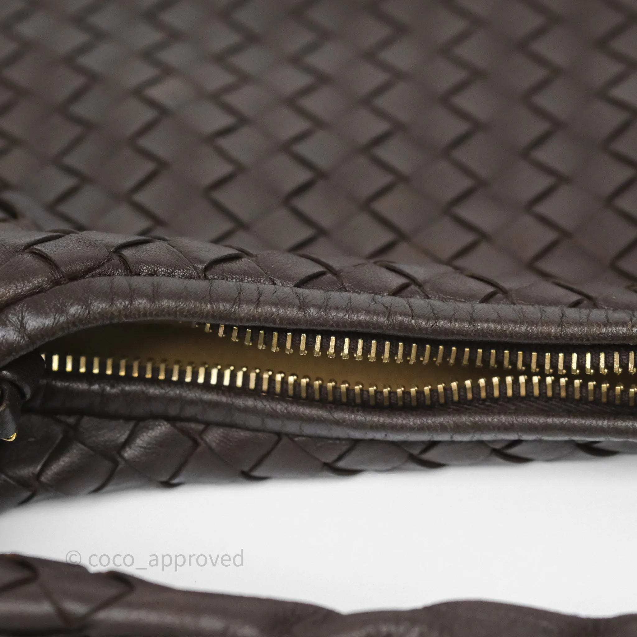 Bottega Veneta Veneta Hobo Ebano Nappa Intrecciato