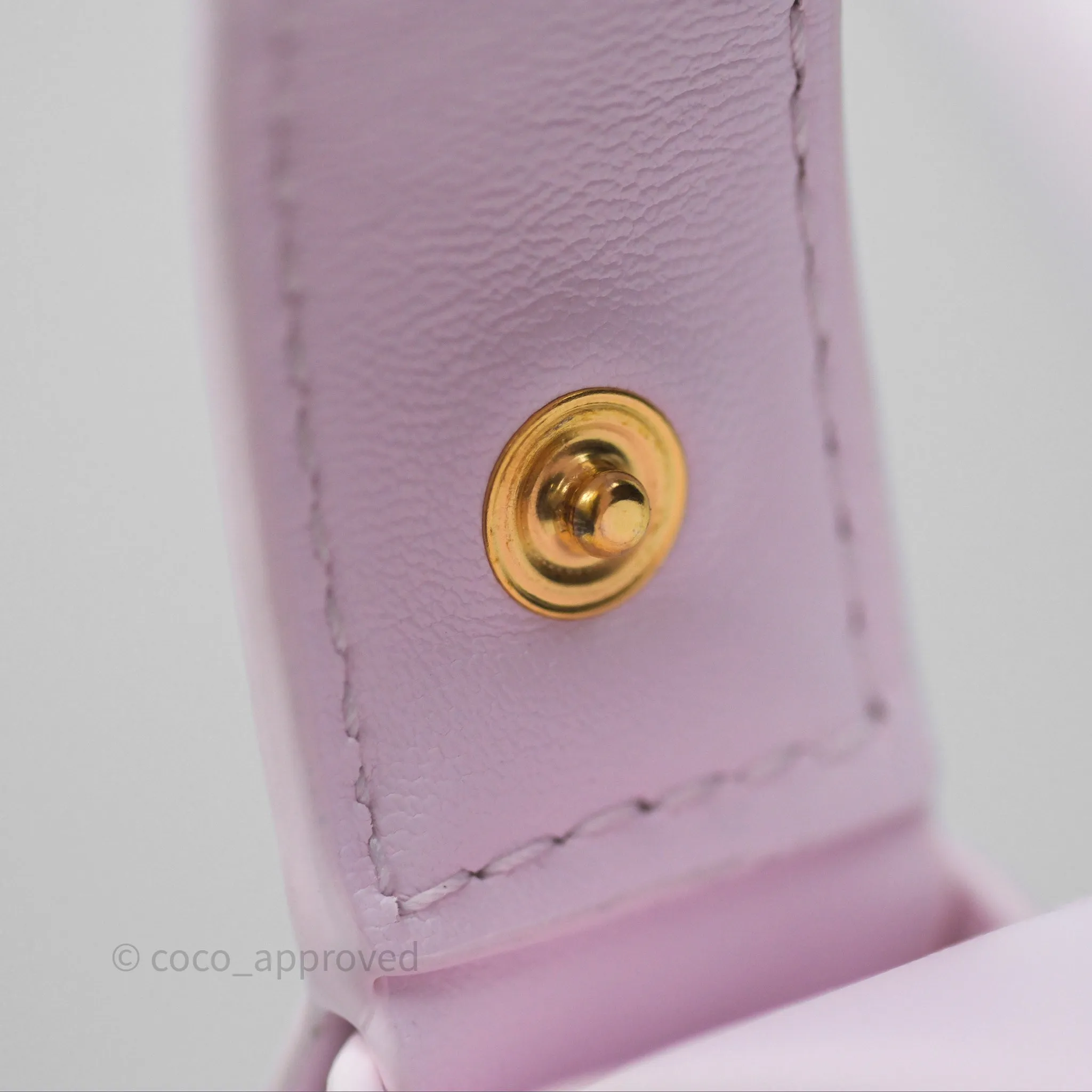 Bottega Veneta Wallace Pink Intrecciato Gold Hardware