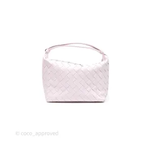 Bottega Veneta Wallace Pink Intrecciato Gold Hardware