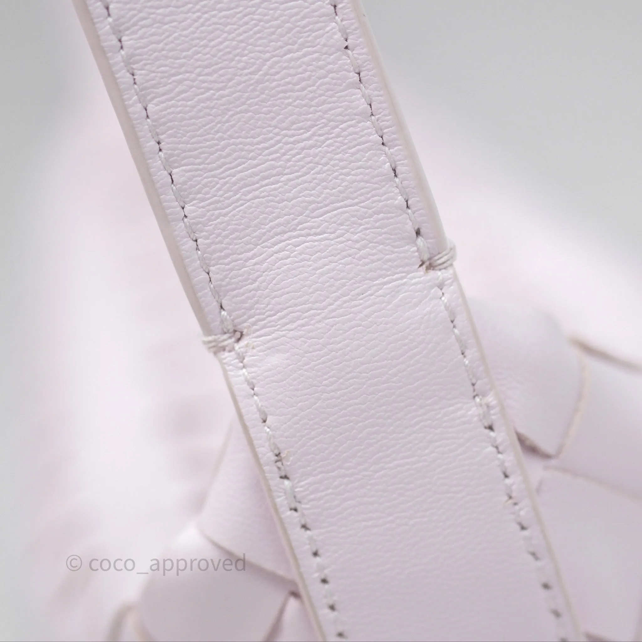 Bottega Veneta Wallace Pink Intrecciato Gold Hardware